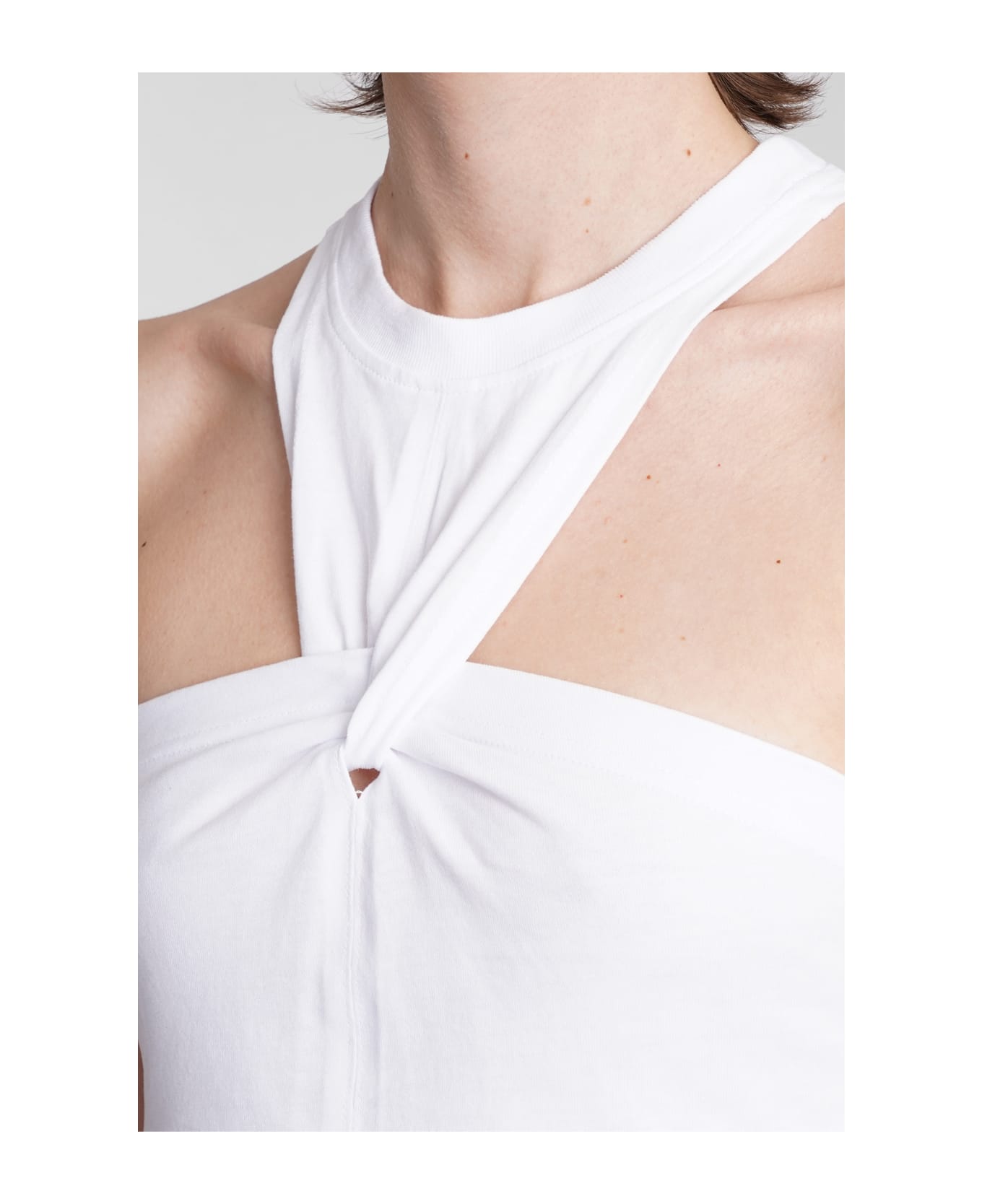Isabel Marant Zineba T-shirt In White Cotton - WHITE
