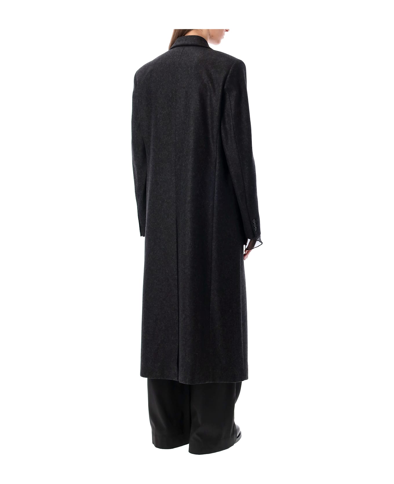 Our Legacy Long Water-repellent Wool Supper Coat - GRANITE GREY