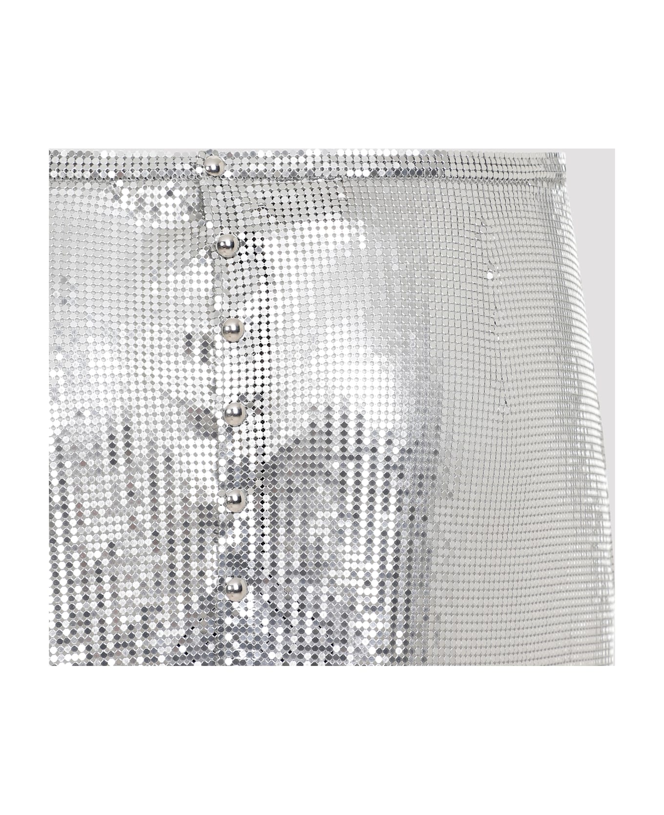 Paco Rabanne Mini Skirt - Silver