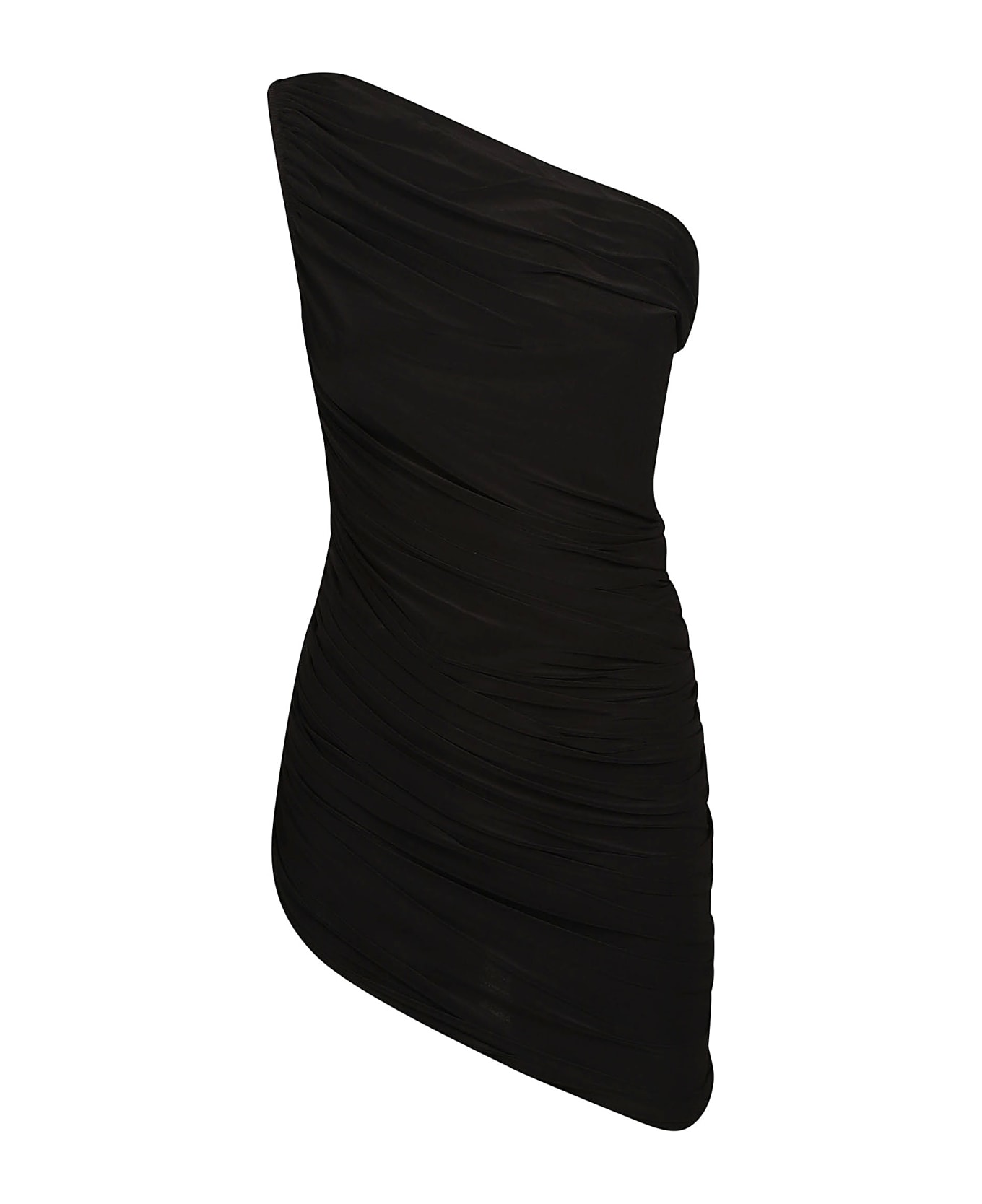 Norma Kamali Diana Mini Dress - Black ワンピース＆ドレス