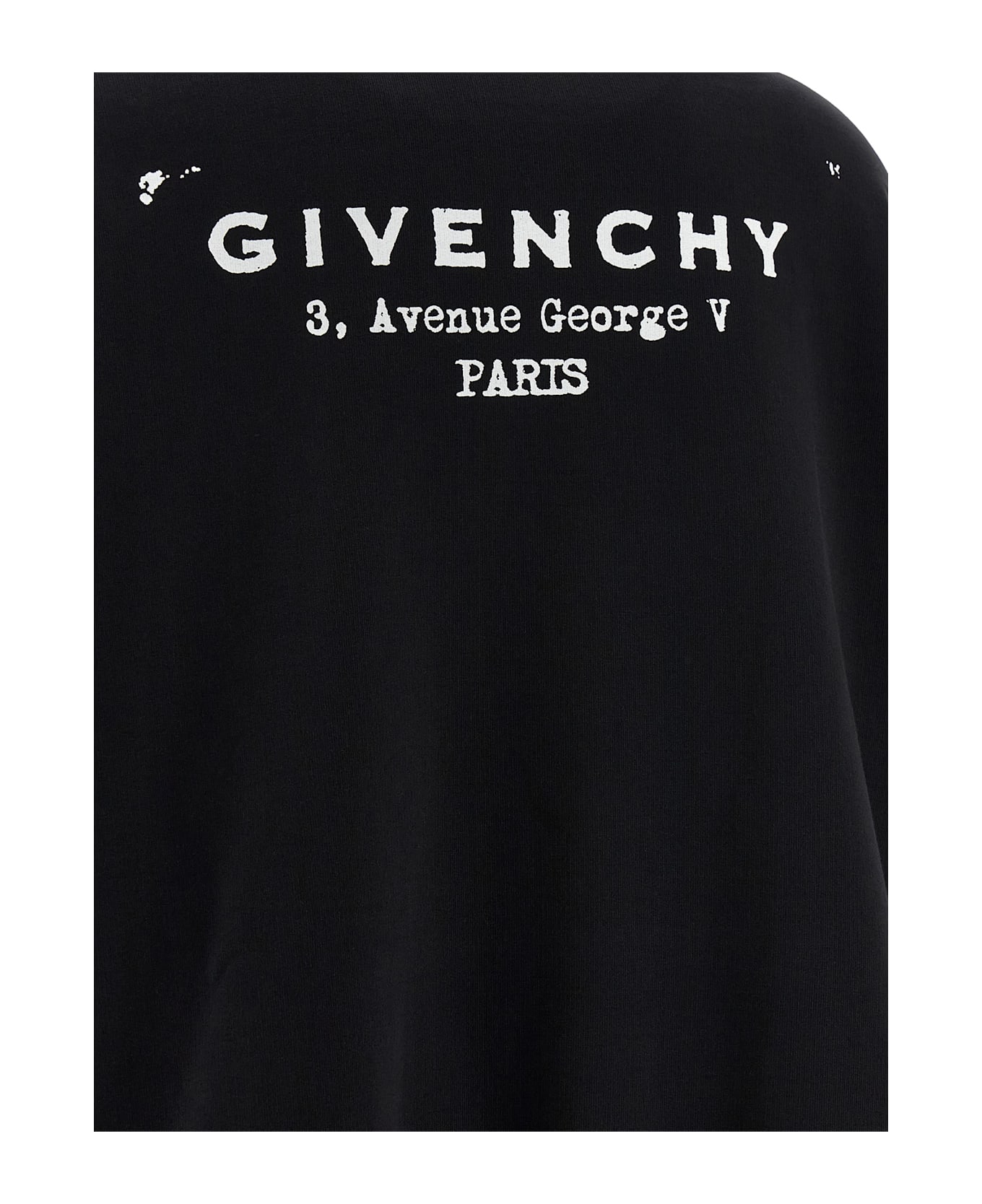 Givenchy Logo Print Hoodie - White/Black