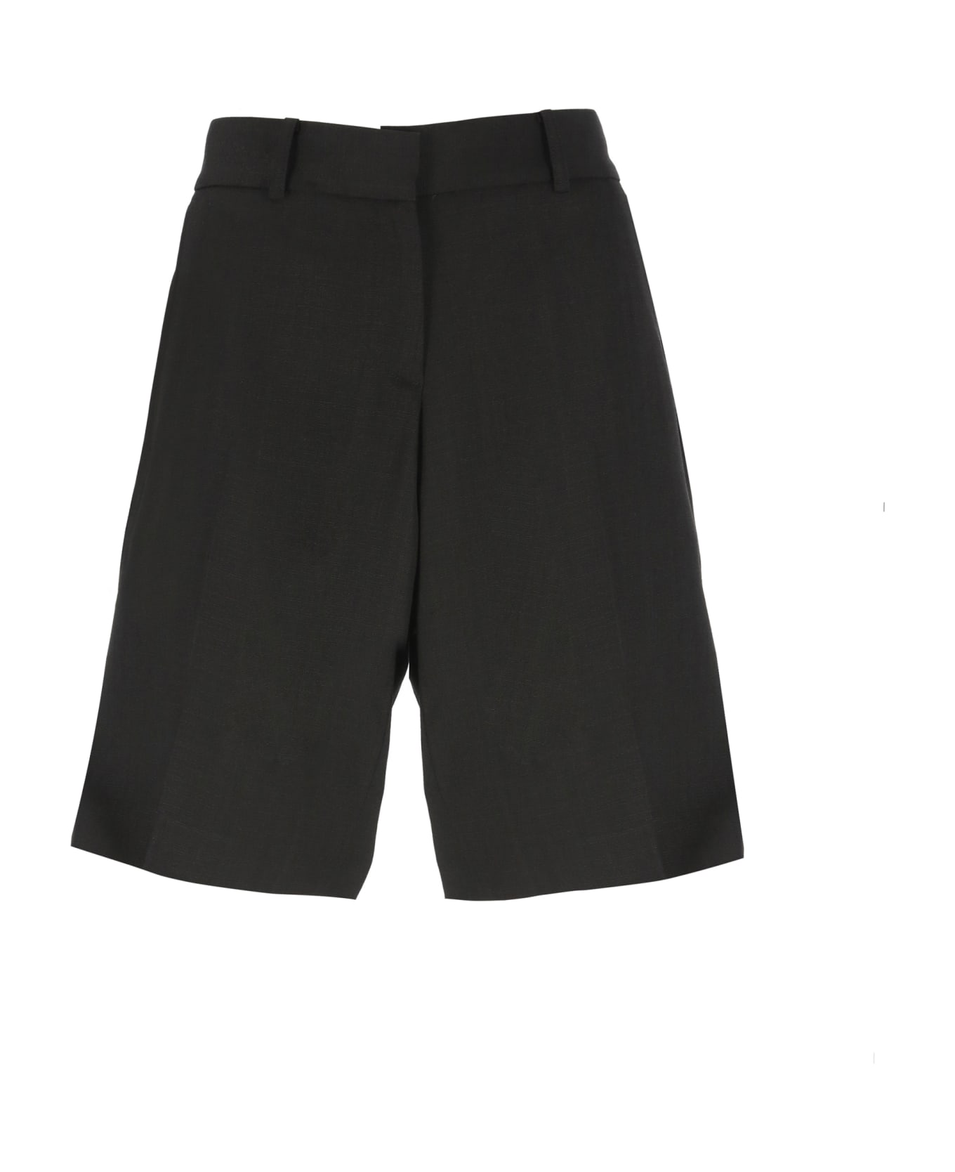 Casablanca Viscose And Silk Shorts - Black ショートパンツ