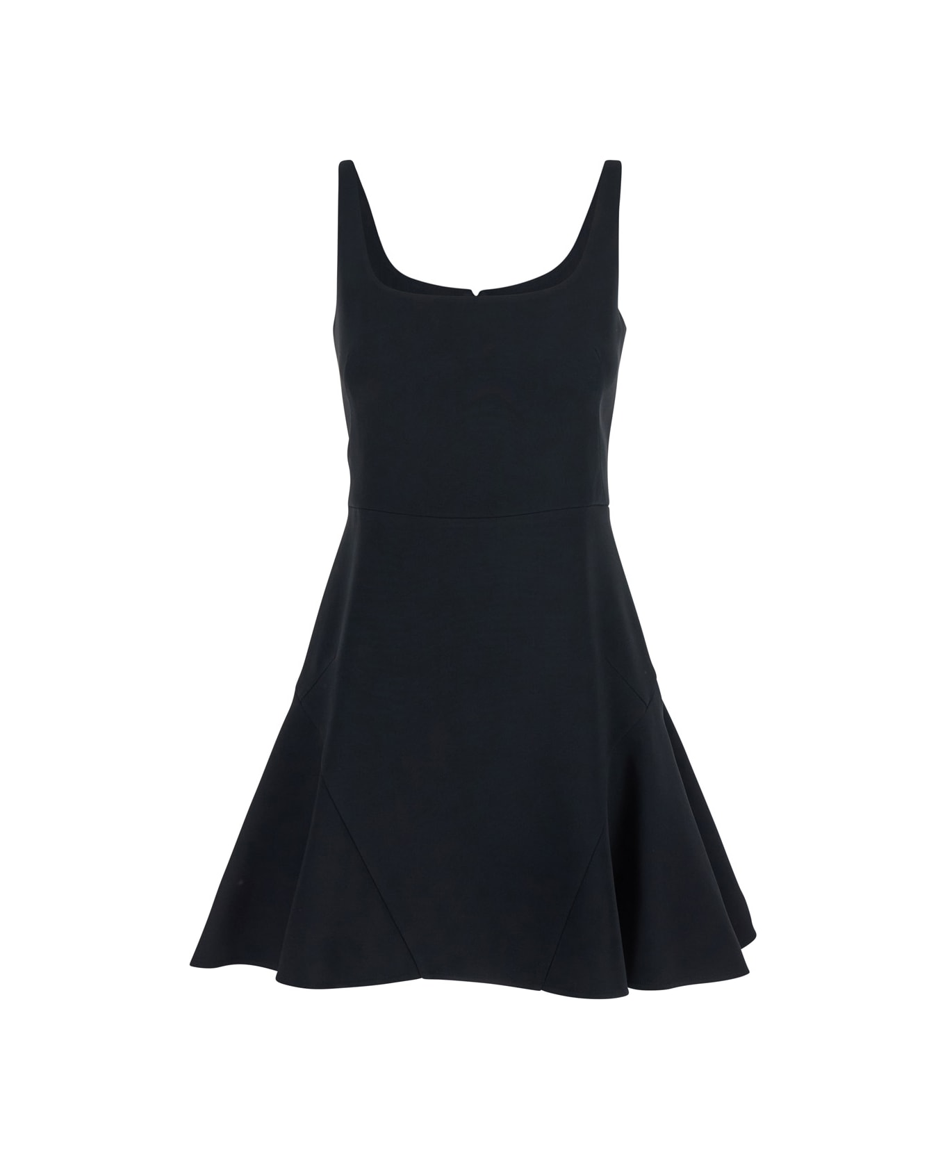 Givenchy Mini Fluted Dress - Black