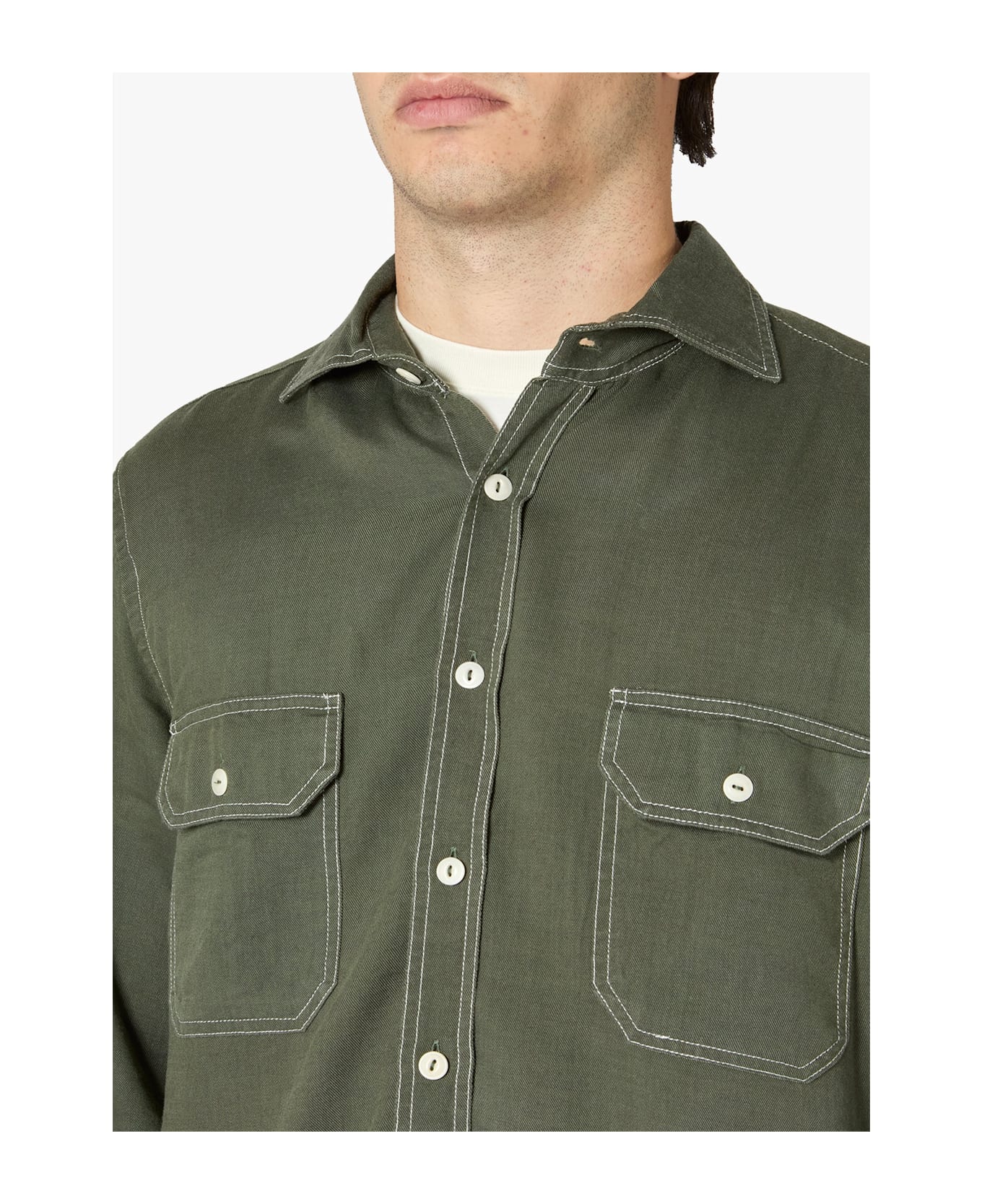 doppiaa Aantero Double-pockets Shirt