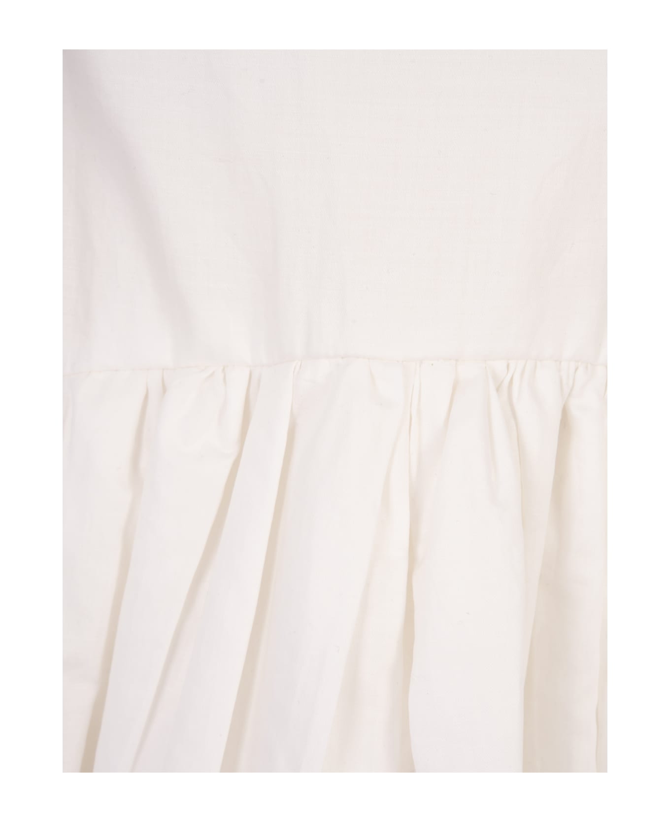 Jil Sander White Mini Sleeveless Dress - White