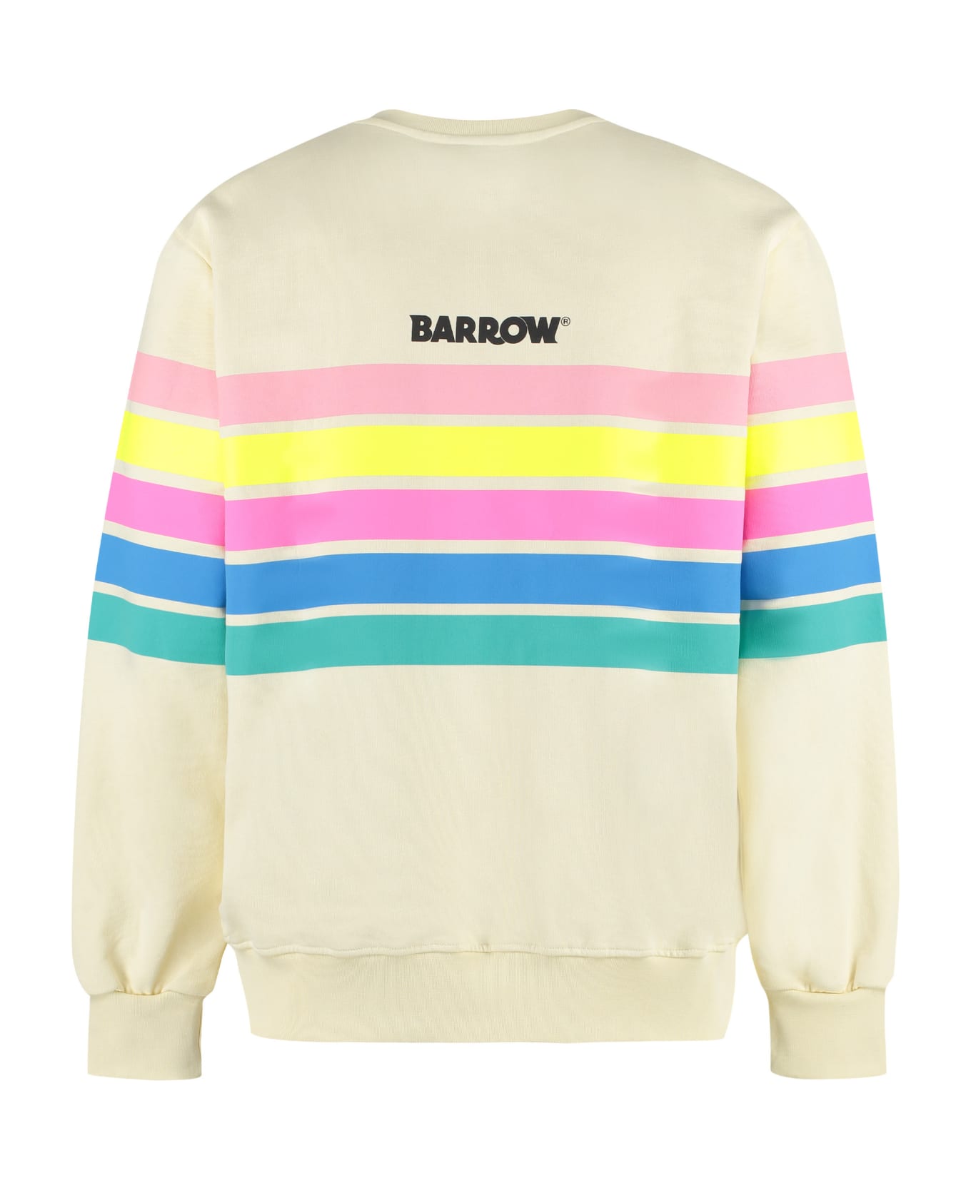 Barrow Printed Cotton Sweatshirt - panna フリース