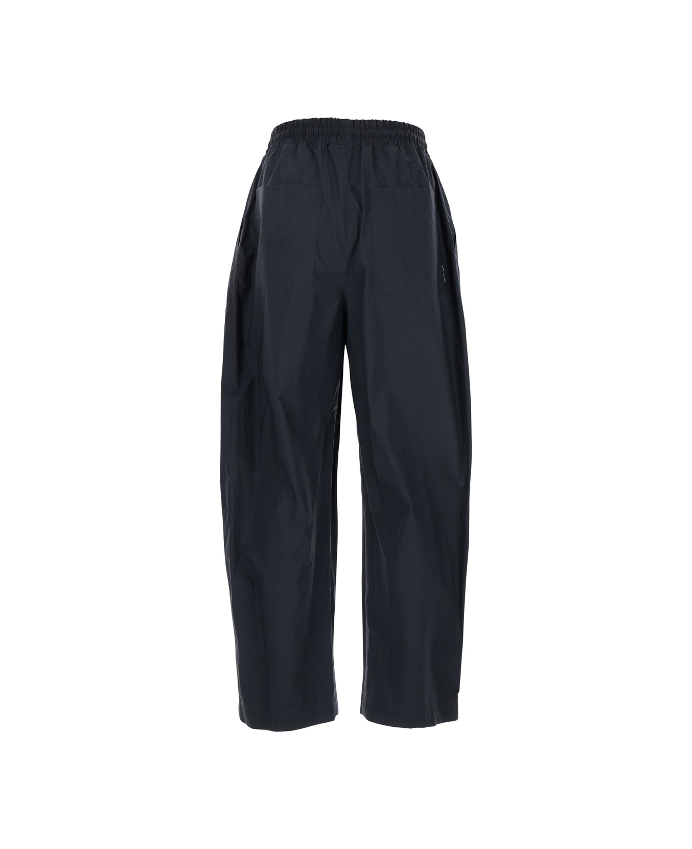 Bottega Veneta Grey Straight Leg Pants With Elastic Waist And Resin Finish In Cotton Man - Grey