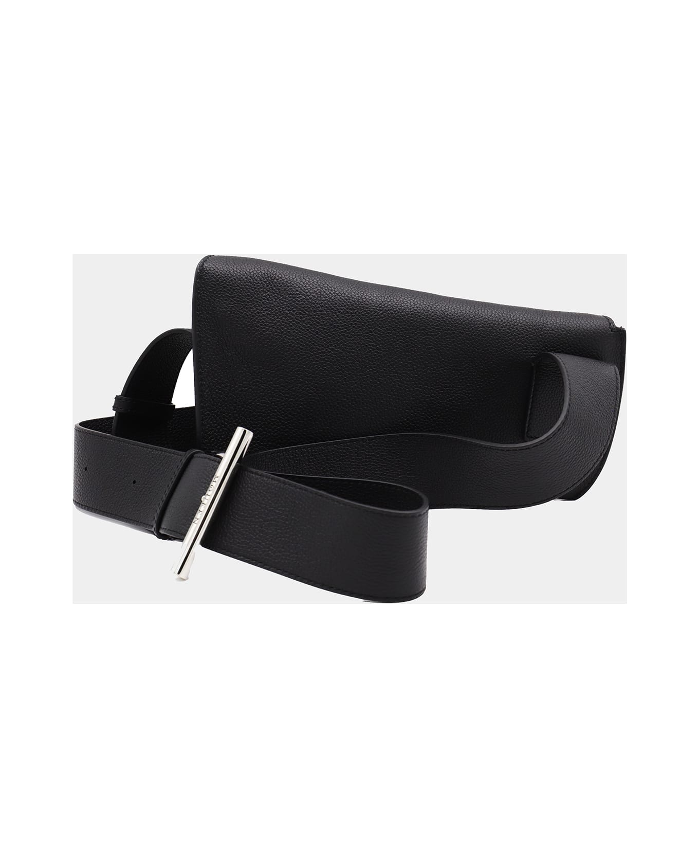 Alexander McQueen Black Leather Crossbody Bag - Black