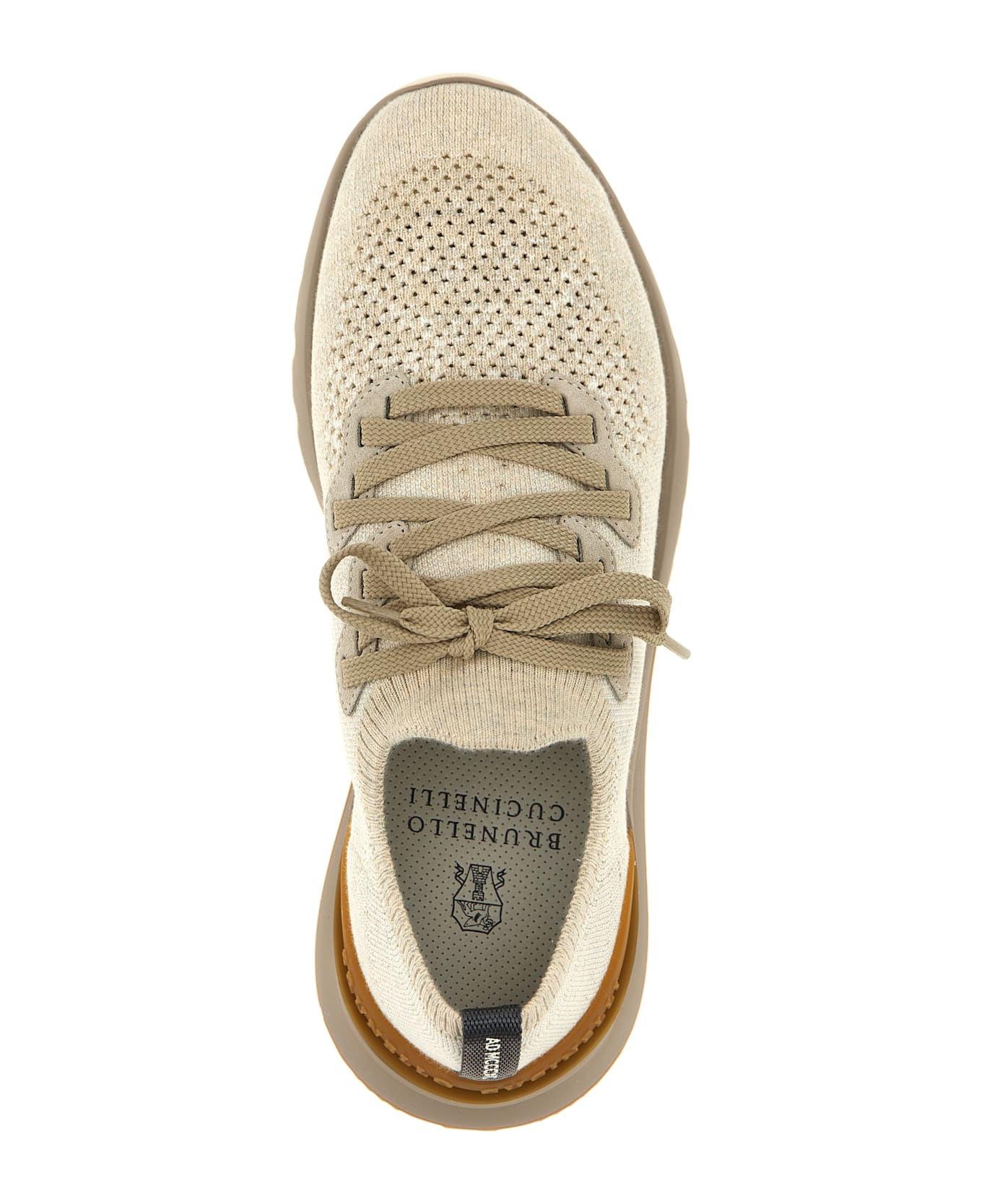 Brunello Cucinelli Knitted Sneakers - Beige