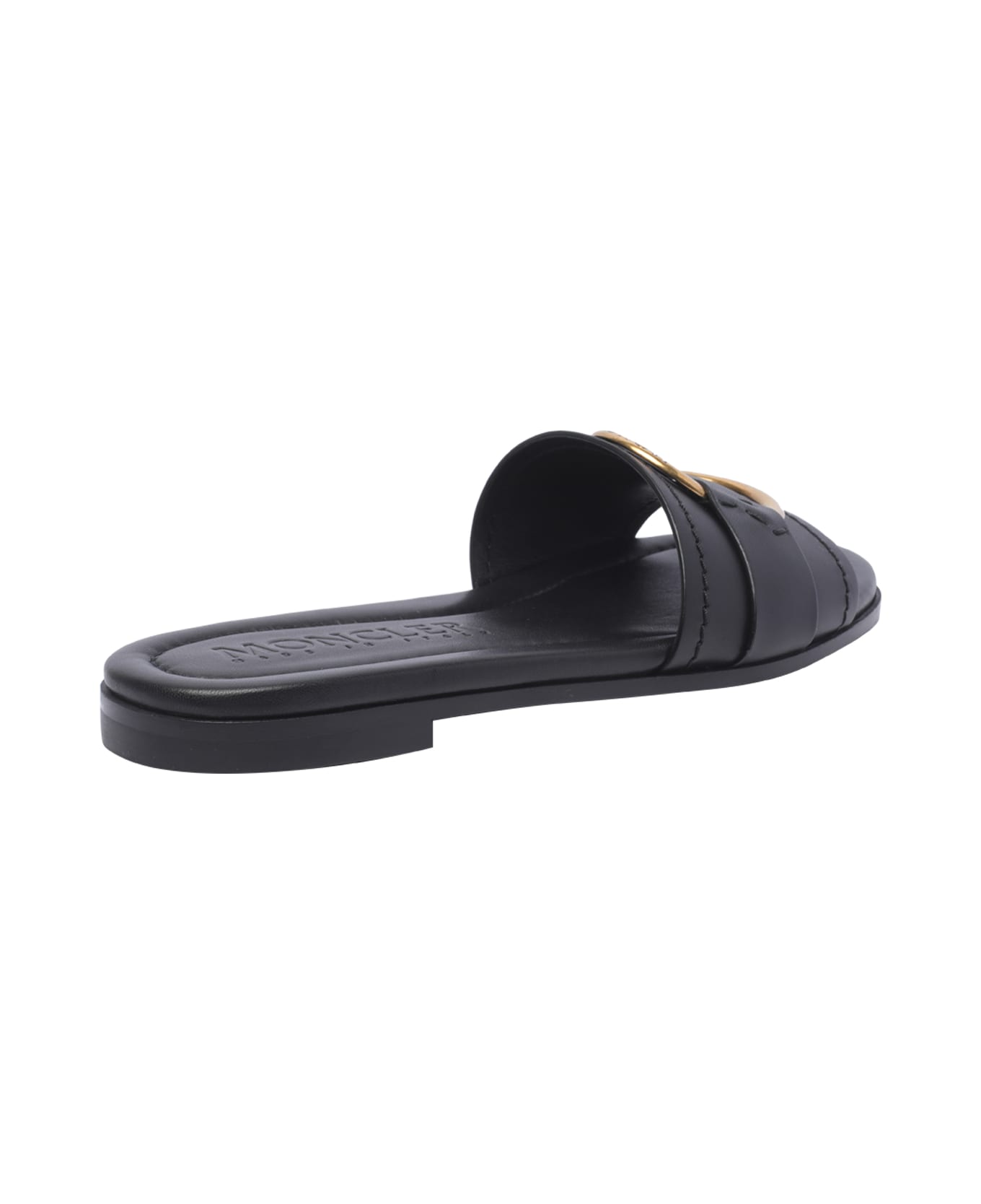 Moncler Bell Slide Sandals - Black