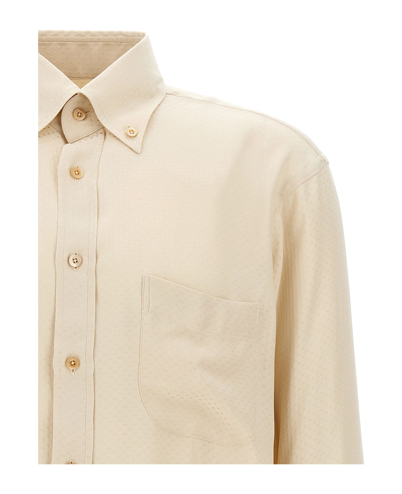 Tom Ford Polka Dot Shirt - White