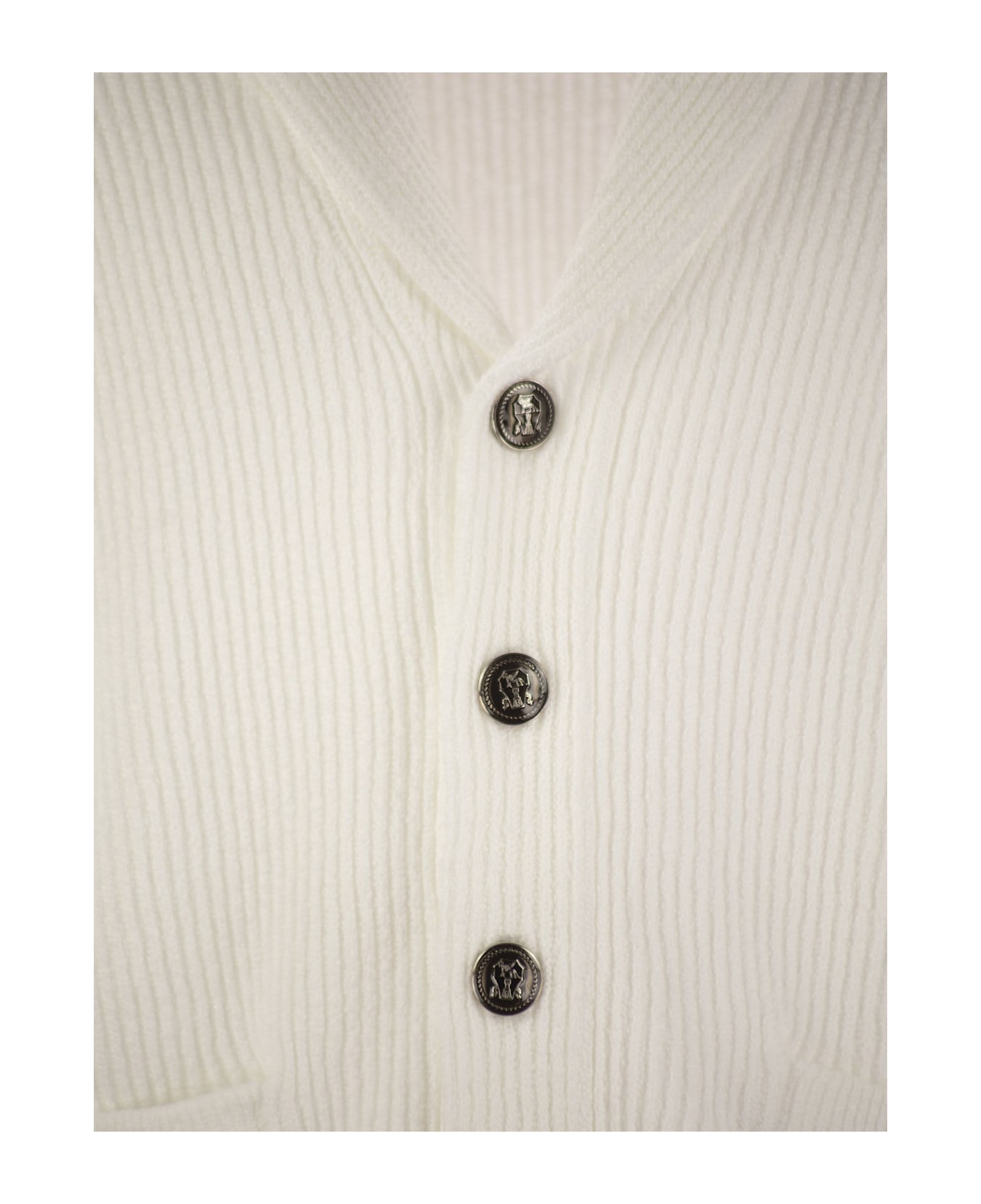 Brunello Cucinelli Shawl Lapel Knitted Cardigan - NEVE