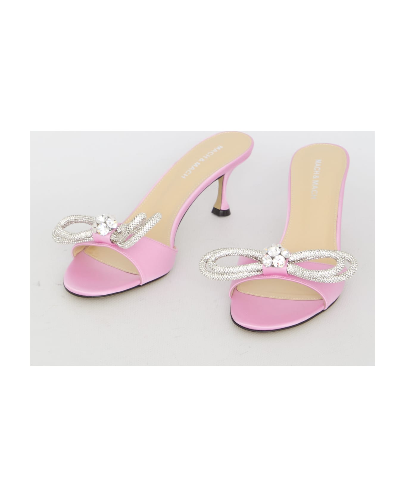 Mach & Mach Double Bow Mules - PINK