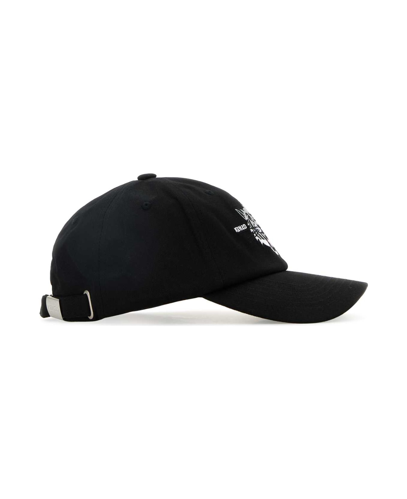 Kenzo Black Cotton Baseball Cap - BLACK