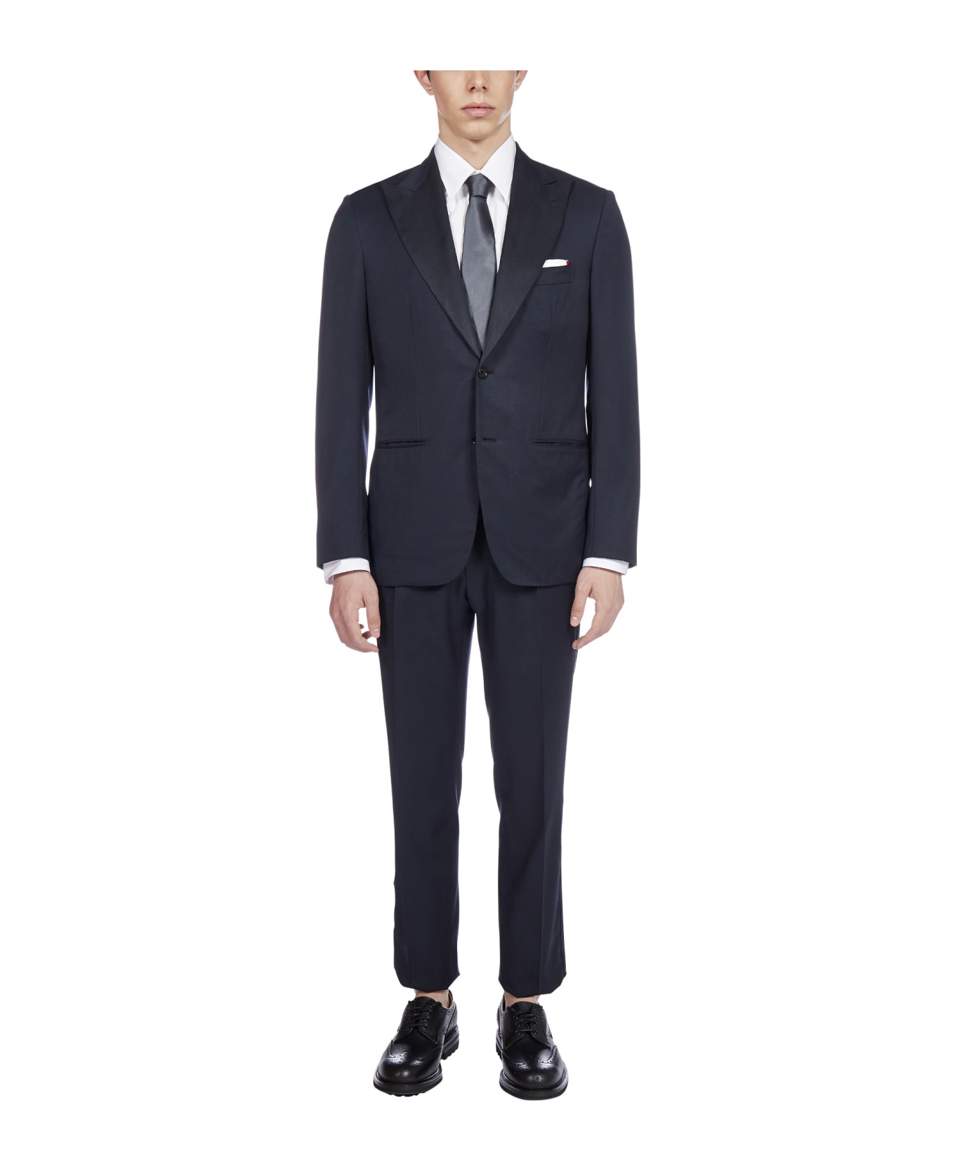 Kiton 2-pieces Tailored Wool Tuxedo Suit | italist