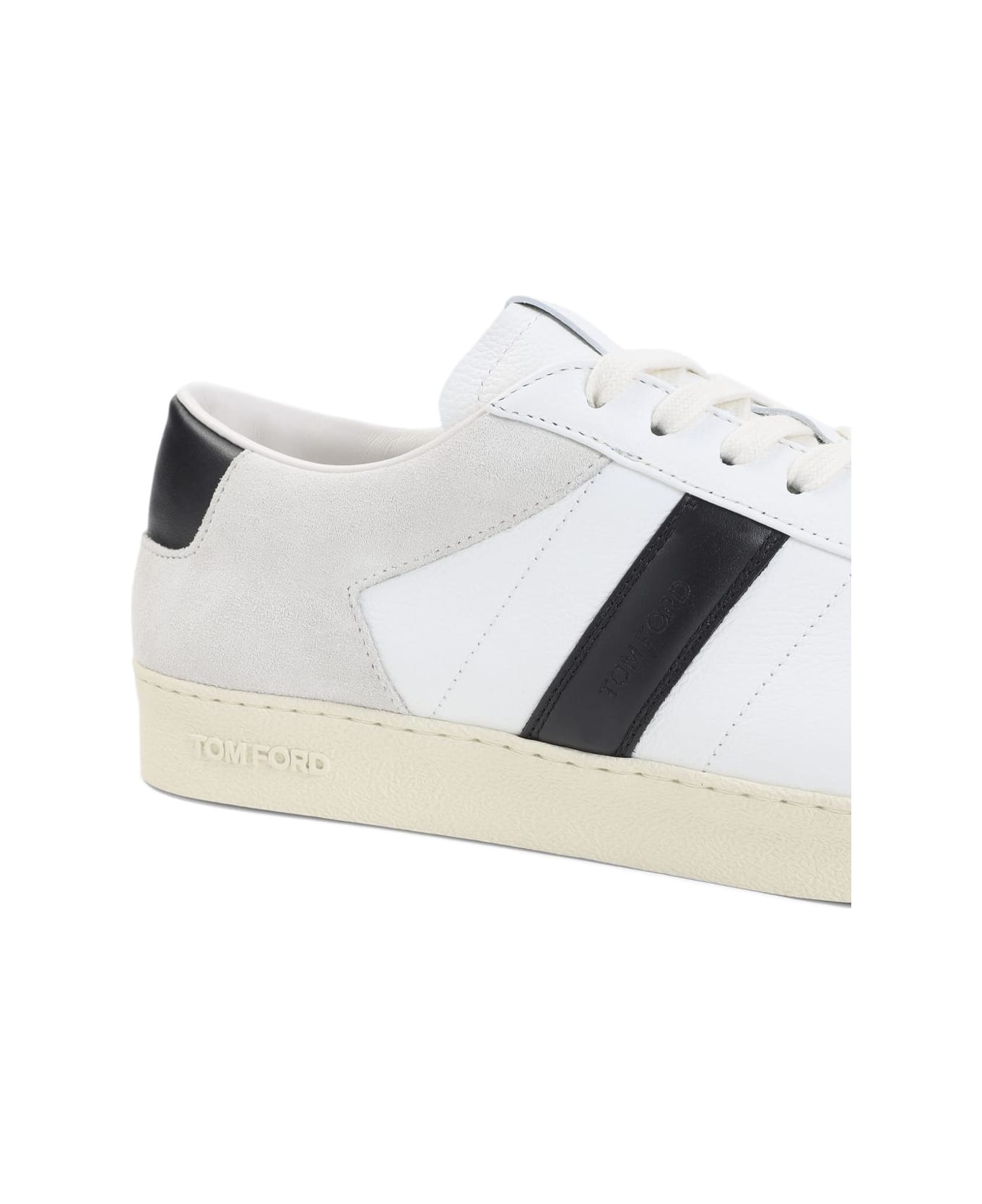 Tom Ford Leather Sneakers - White