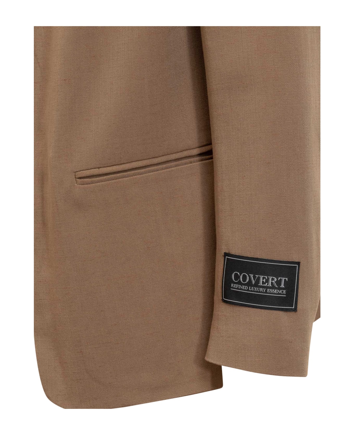 Covert Blazer Open At The Front - TAN