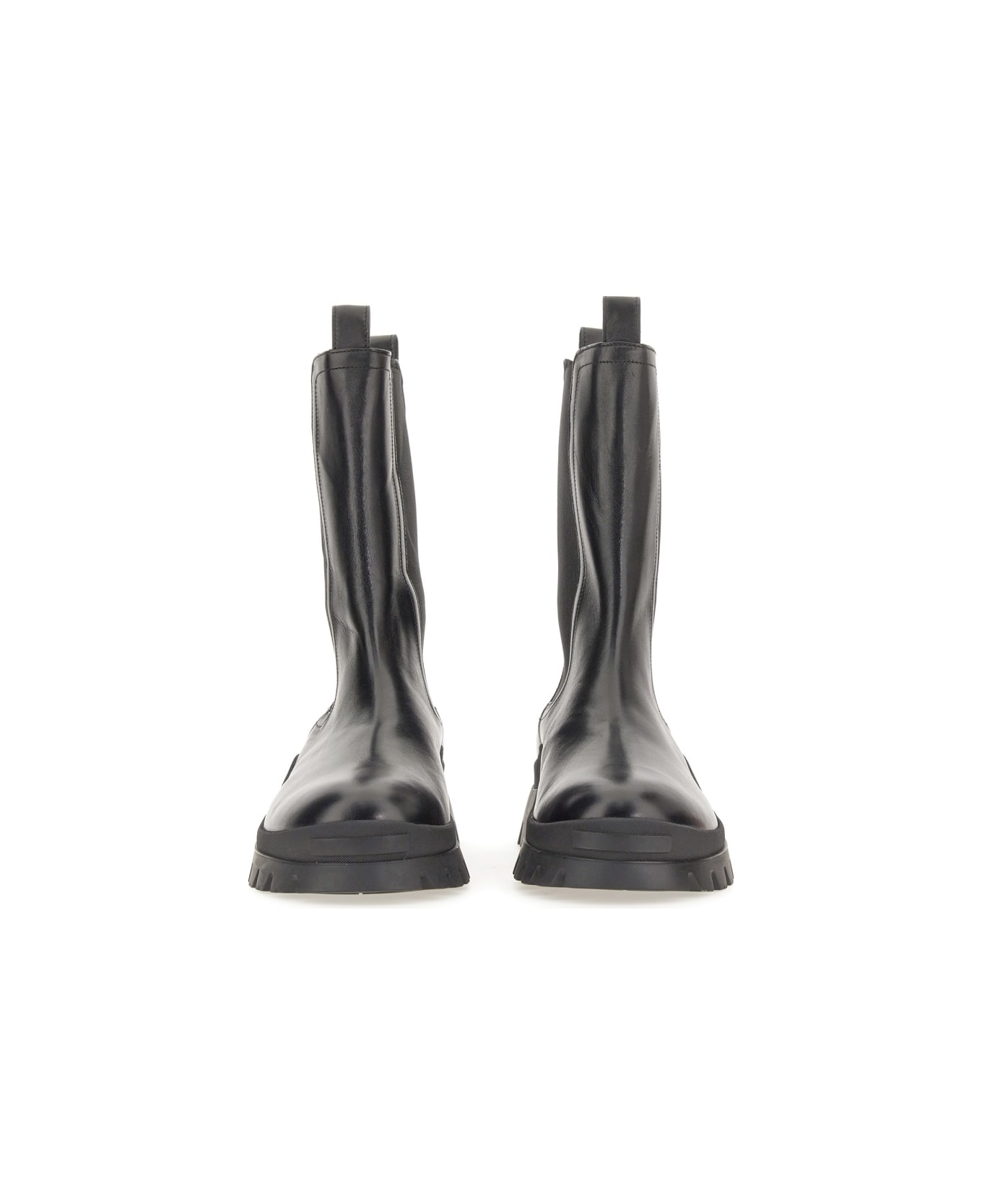 Dsquared2 Leather Boot - BLACK