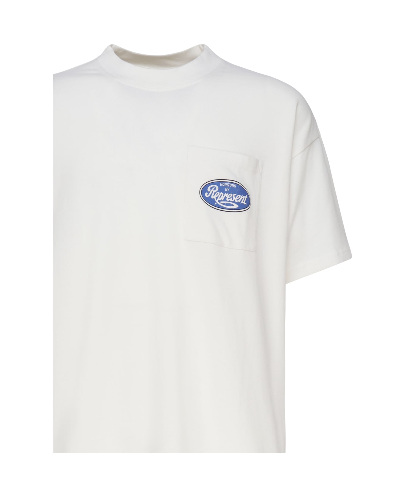 REPRESENT Logo T-shirt In Cotton - Flat white