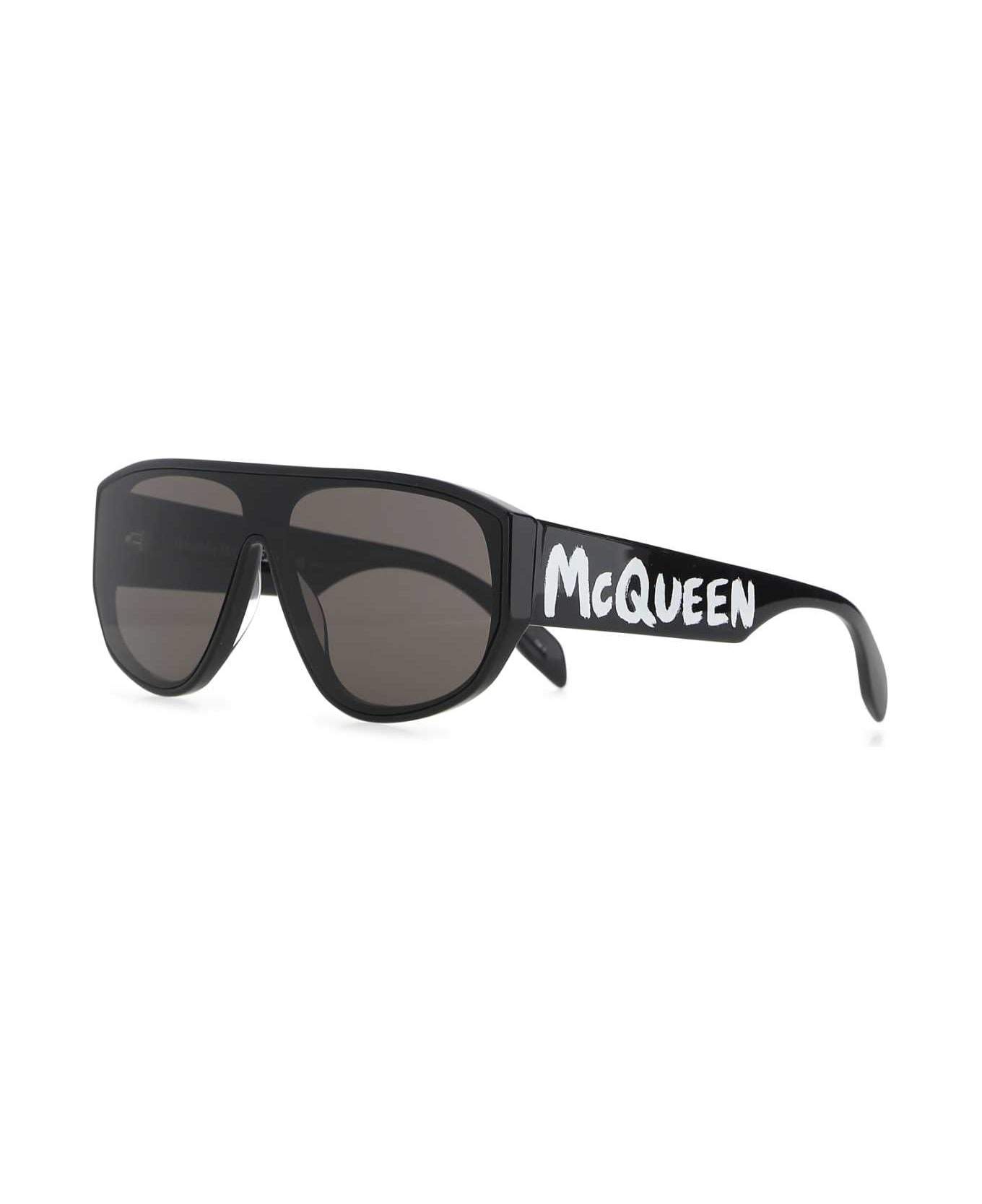Alexander McQueen Black Acetate Sunglasses - 1056