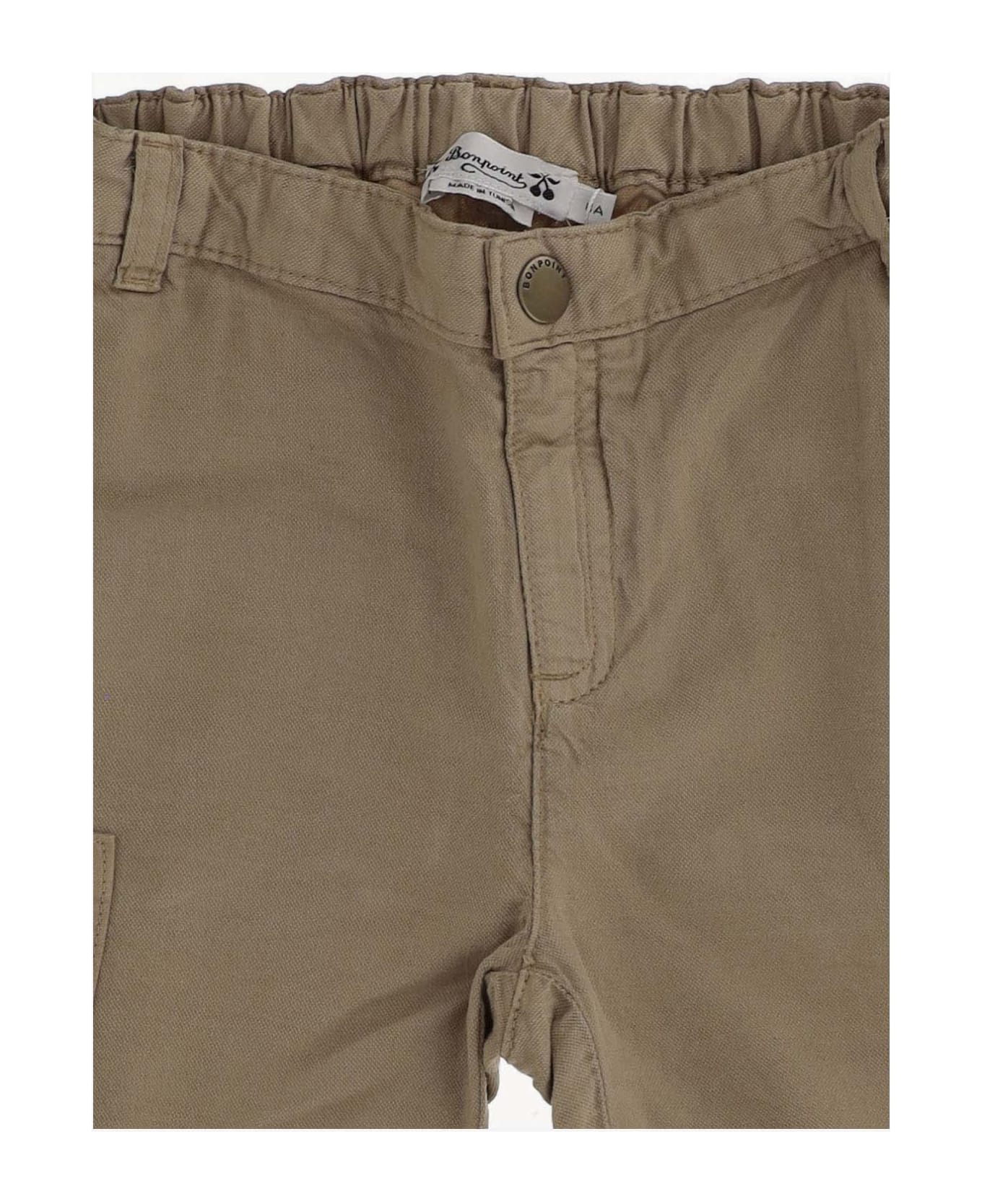 Bonpoint Lyocell Blend Shorts - Brown ボトムス