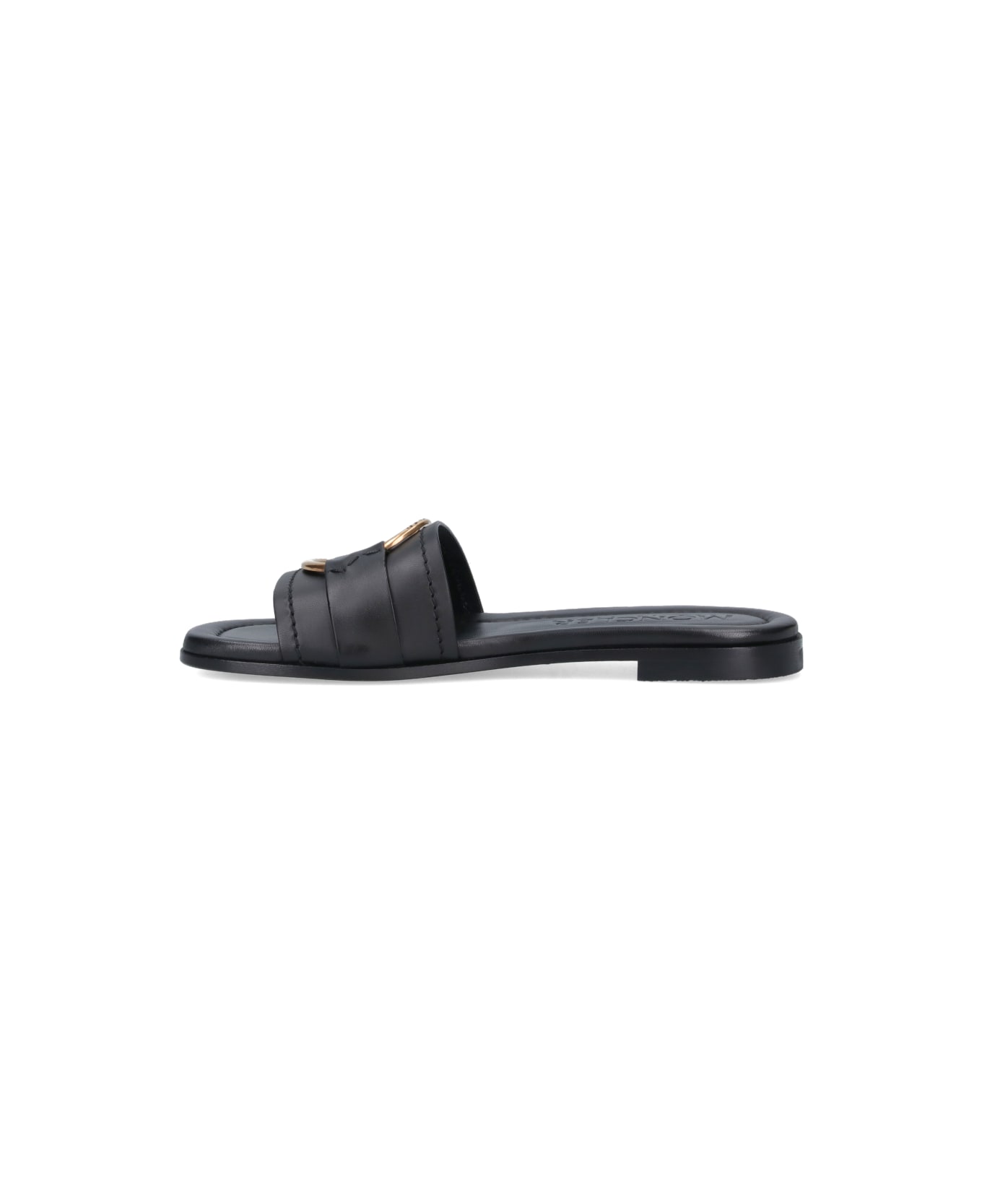 Moncler "bell" Slide Sandals - Black  