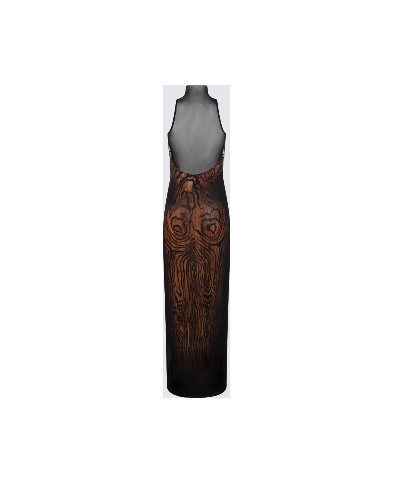 Jean Paul Gaultier Black And Brown Dress - Black