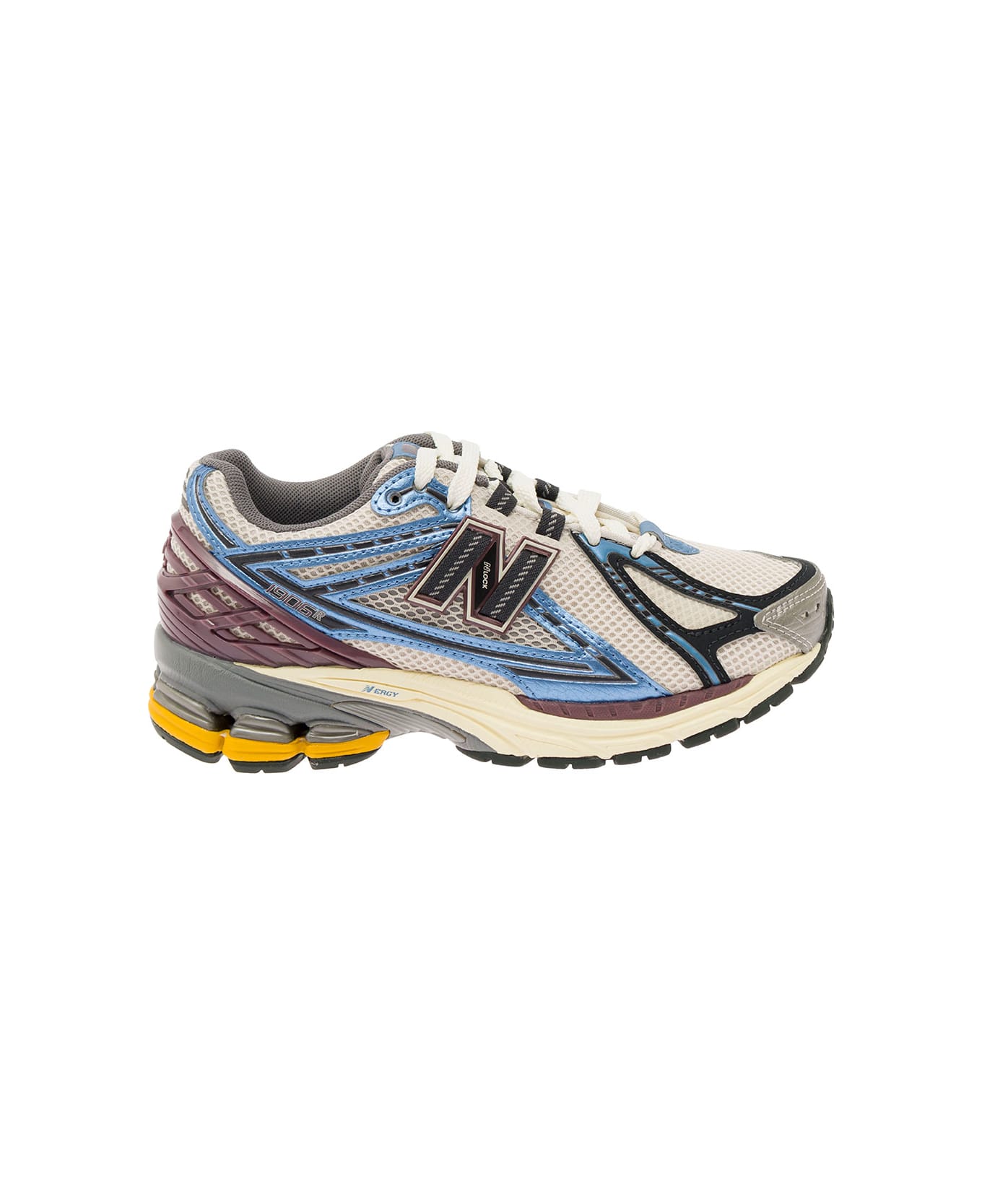 New Balance '1906r' Multicolor Low Top Sneakers With Logo Detail In Mix Of Techno Fabrics Woman - Blu