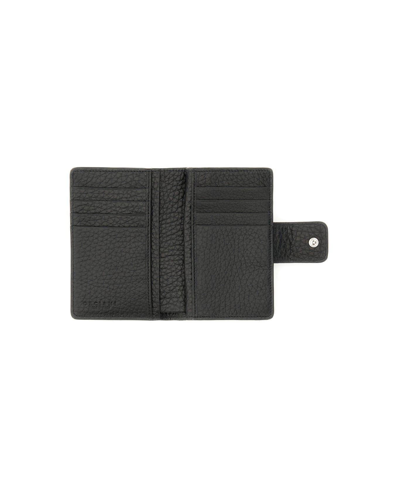 Orciani Leather Wallet - BLACK