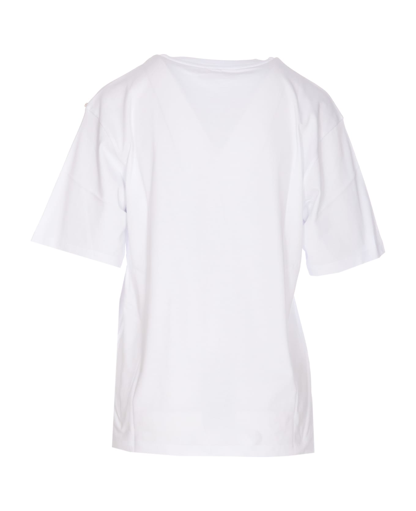 SportMax Jersey Cotton Print T-shirt - White Tシャツ