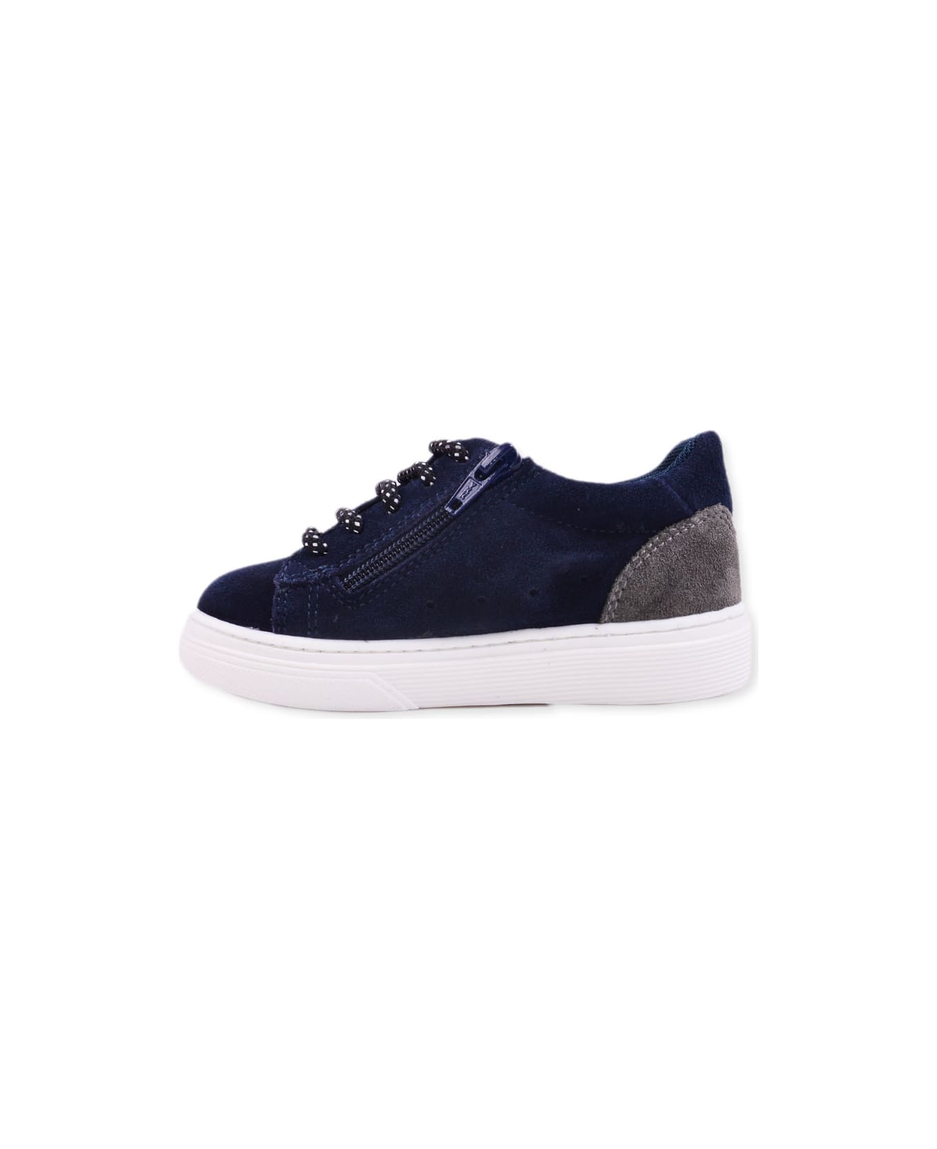 Hogan Sneakers In Suede Leather - Blue