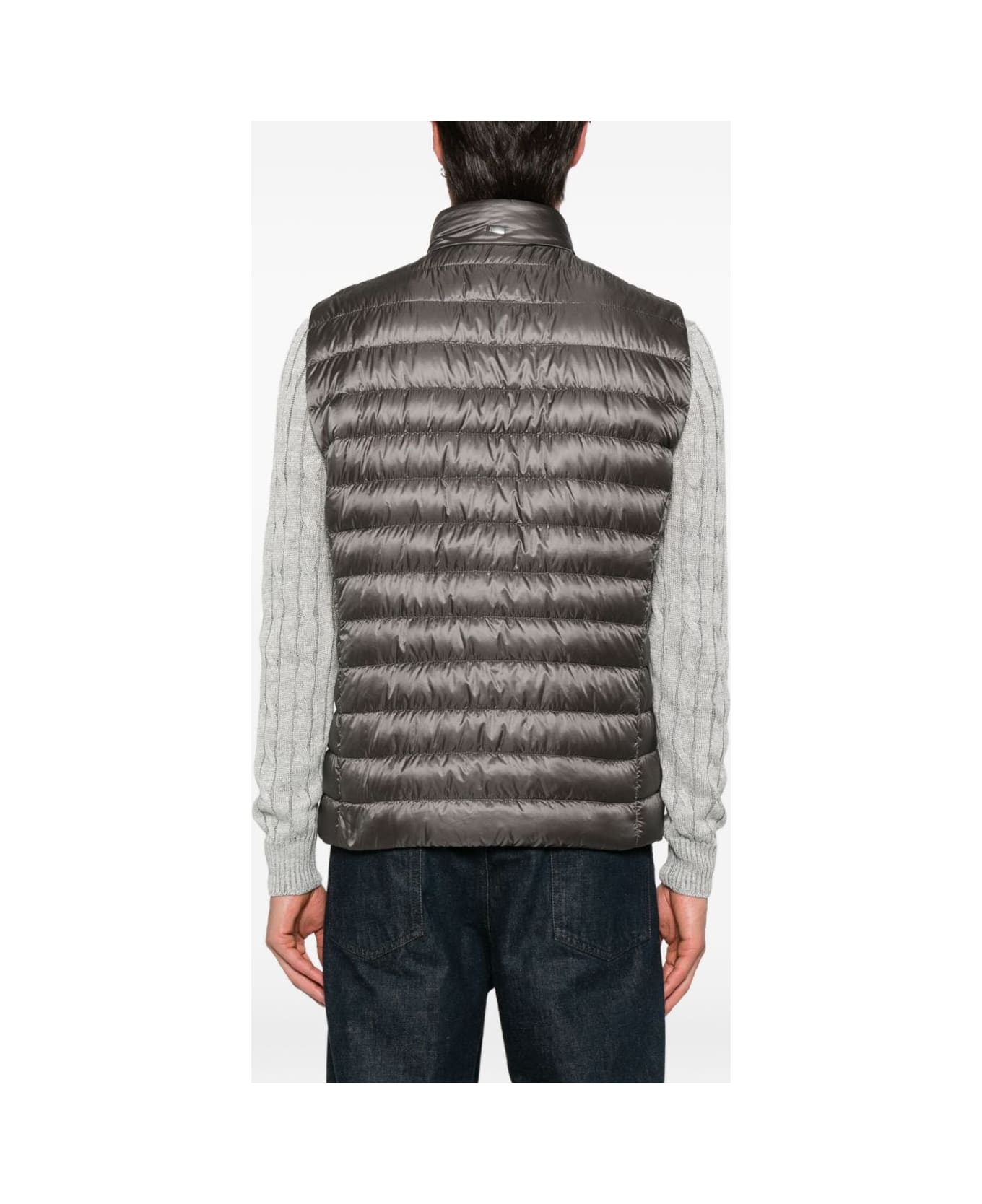 Herno Nylon Down Vest - Grey