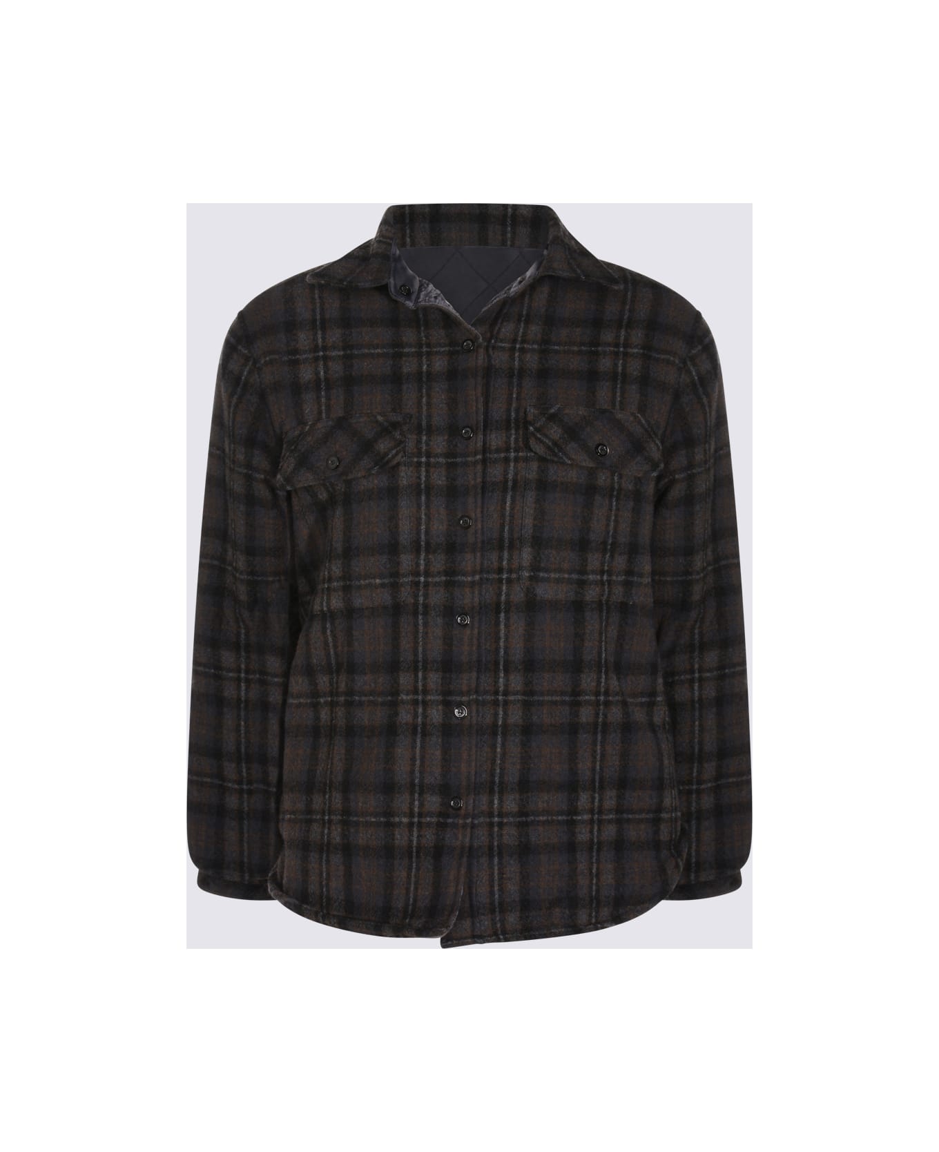 Maison Margiela Dark Grey Wool Casual Jacket - Blu