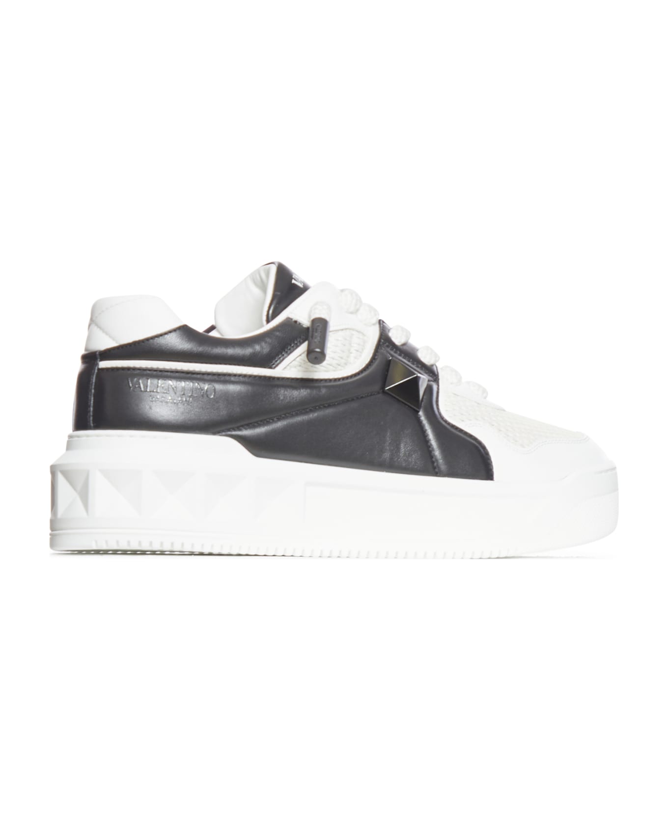 Valentino Garavani One Stud Leather Sneakers - White