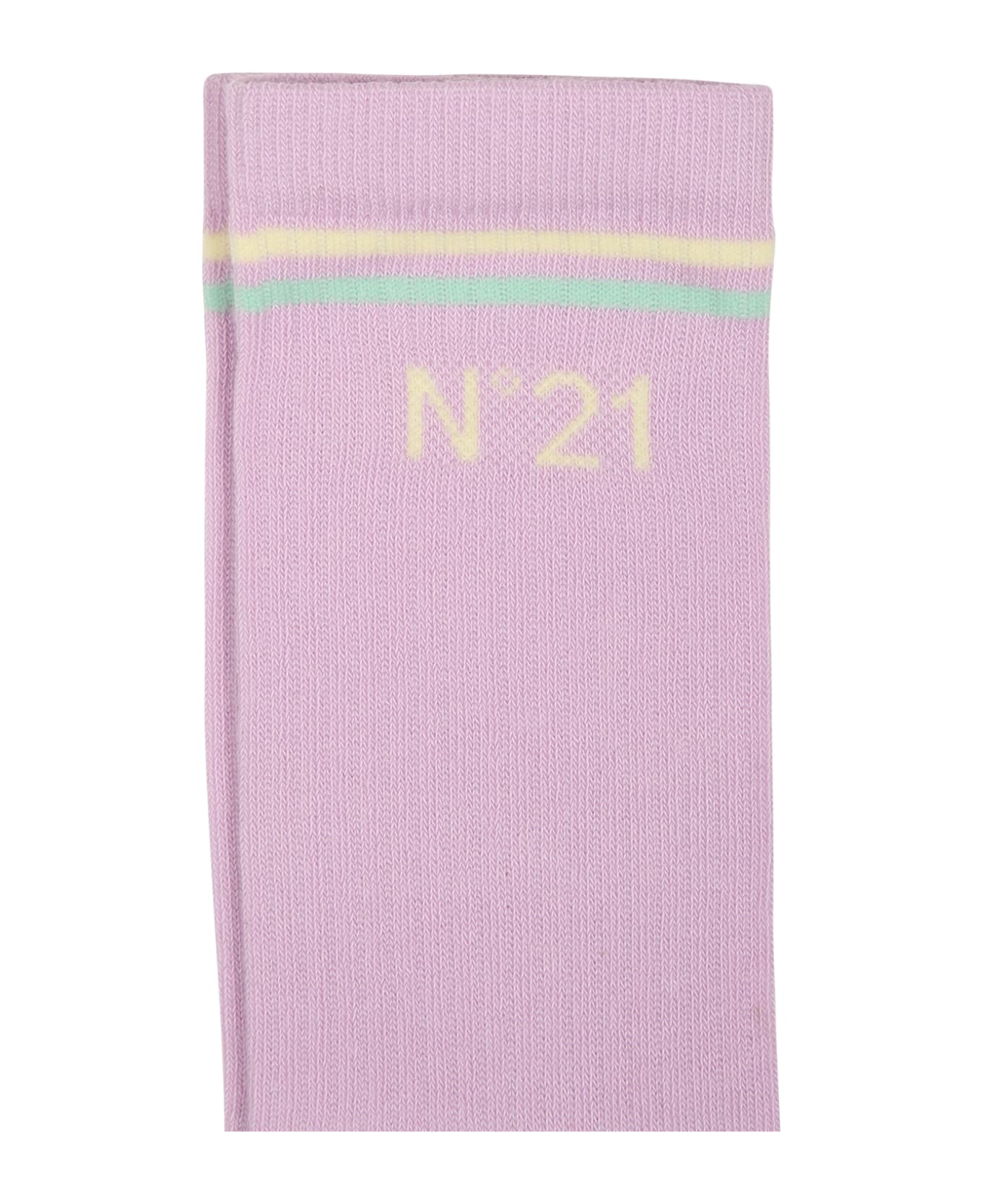 N.21 Liliac Socks For Girl - Pink