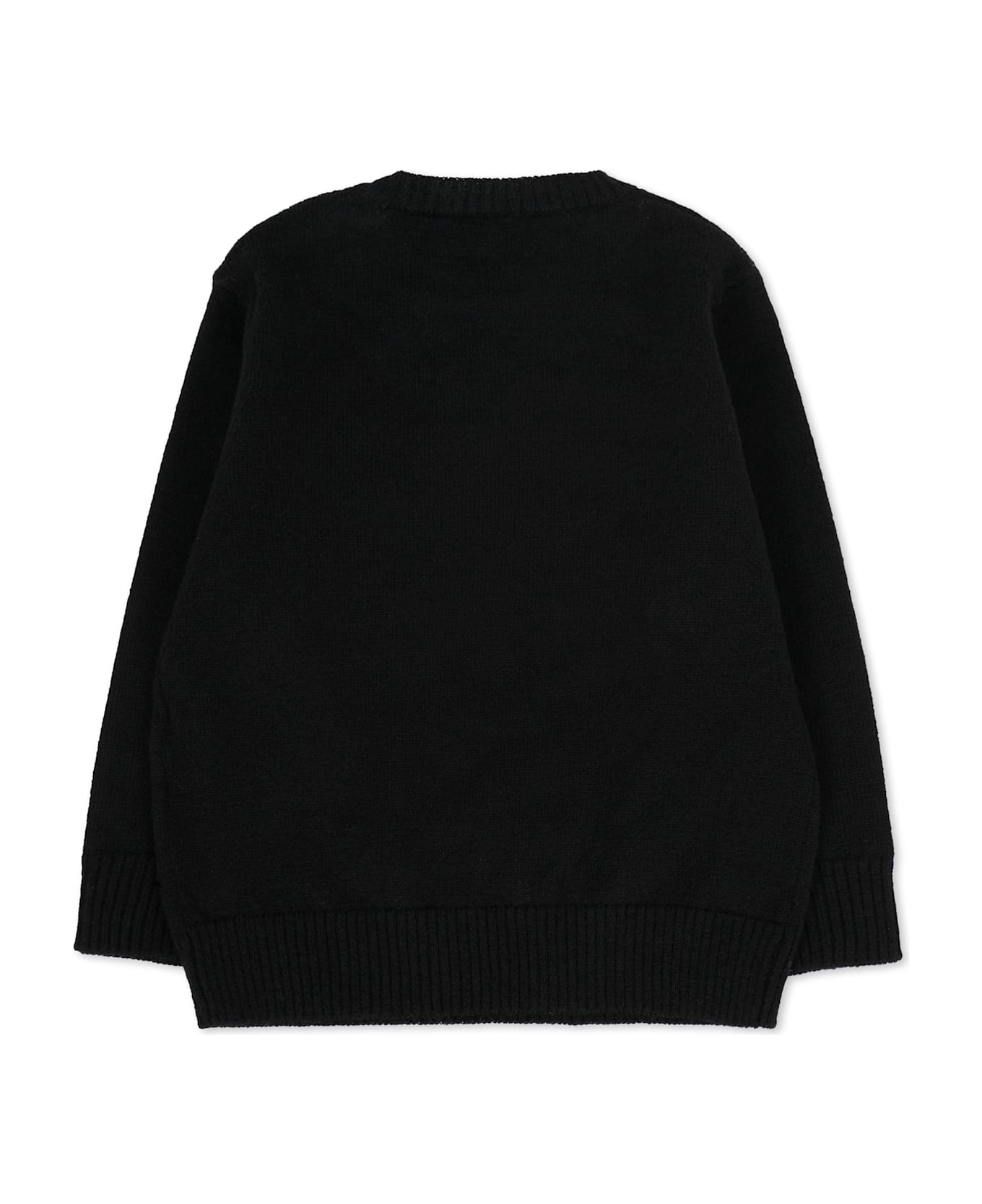 Dsquared2 Black Sweater For Baby Boy With Logo - Black