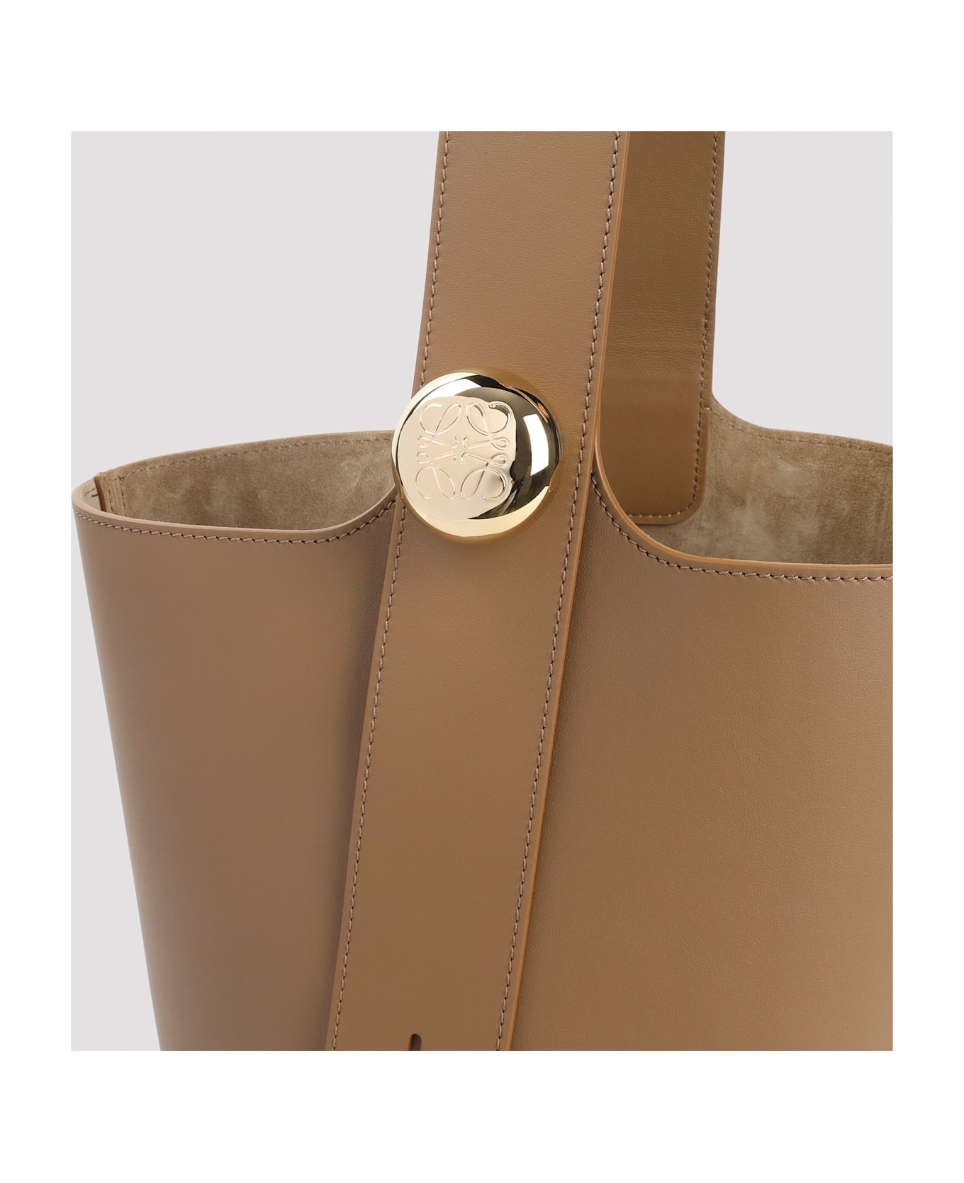Loewe Pebble Bucket Medium Shoulder Bag - Oak