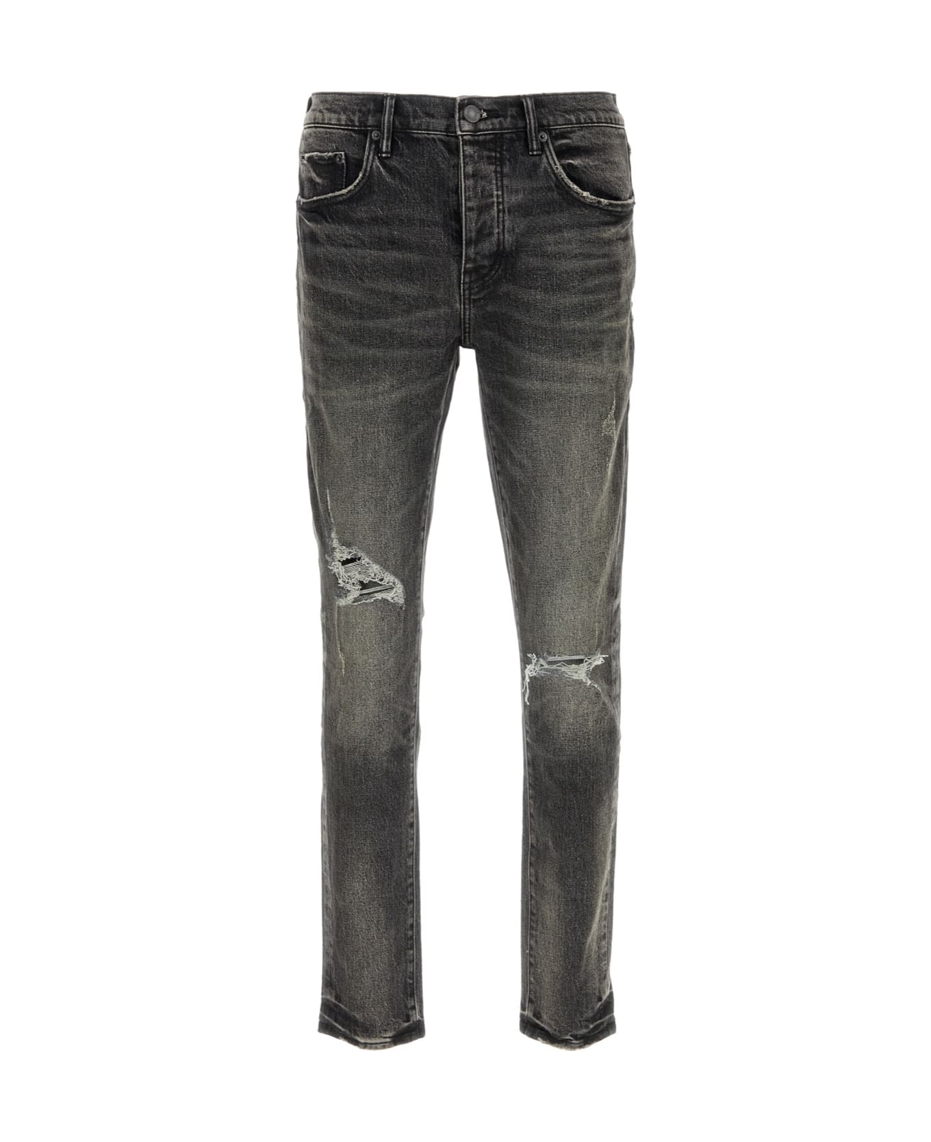 Purple Brand Black Stretch Denim Jeans - BLACK