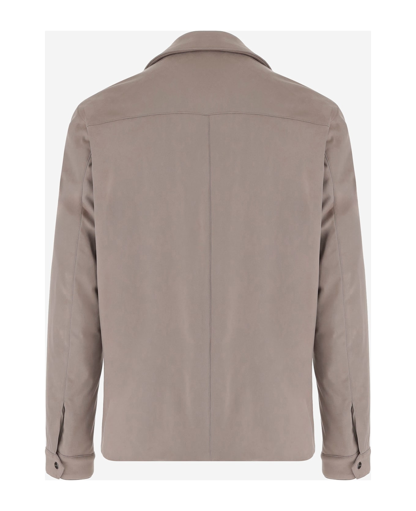Herno Jacket With Suede Effect - Beige