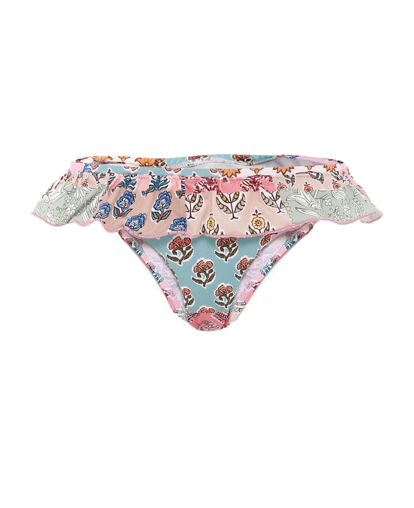 MC2 Saint Barth Multicolor Swim Briefs For Girl With Floarl Print - Multicolor