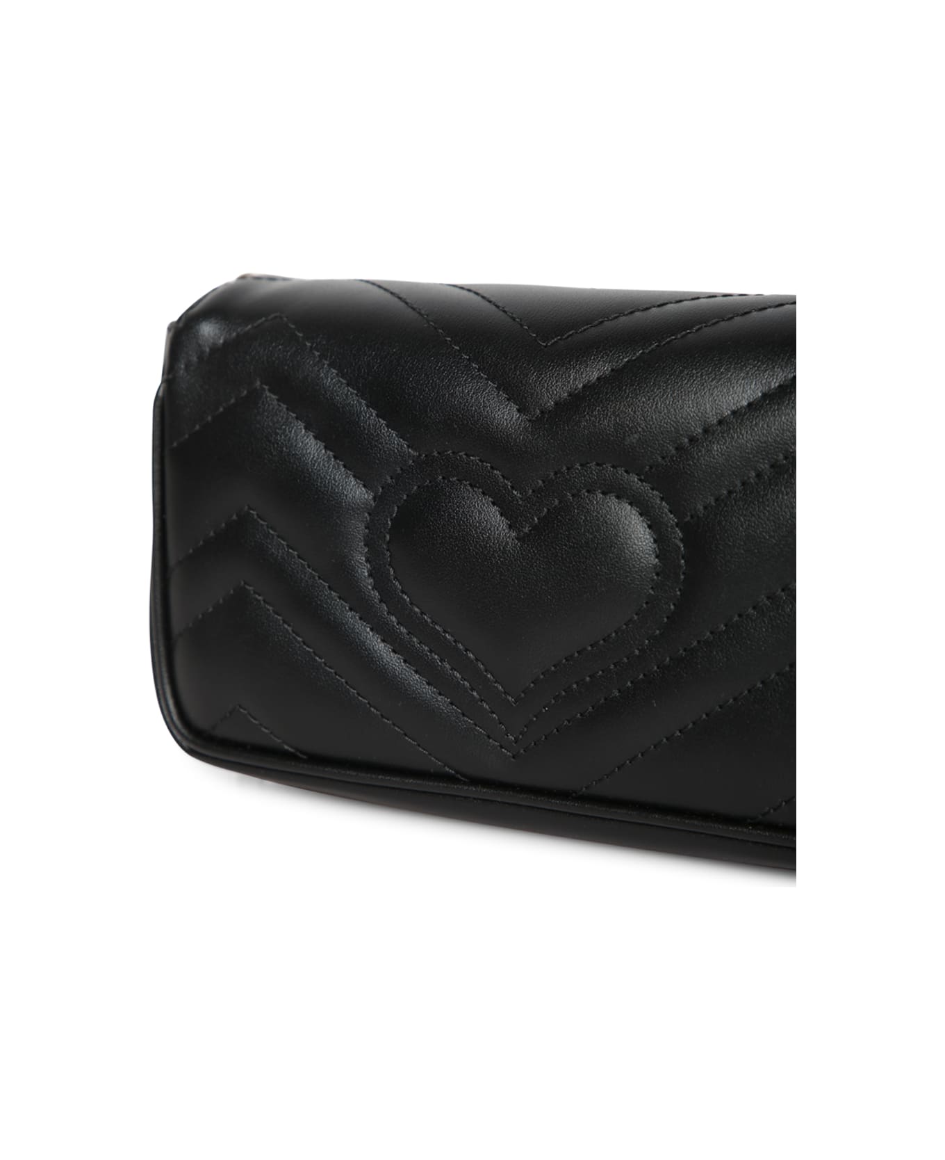 Gucci Gg Marmont Supermini Black Bag - Black