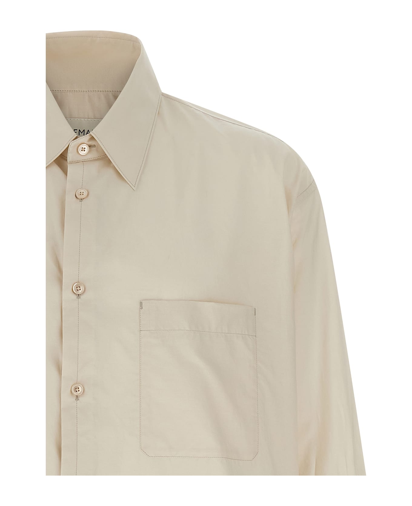 Lemaire Cotton Silk Shirt - BEIGE