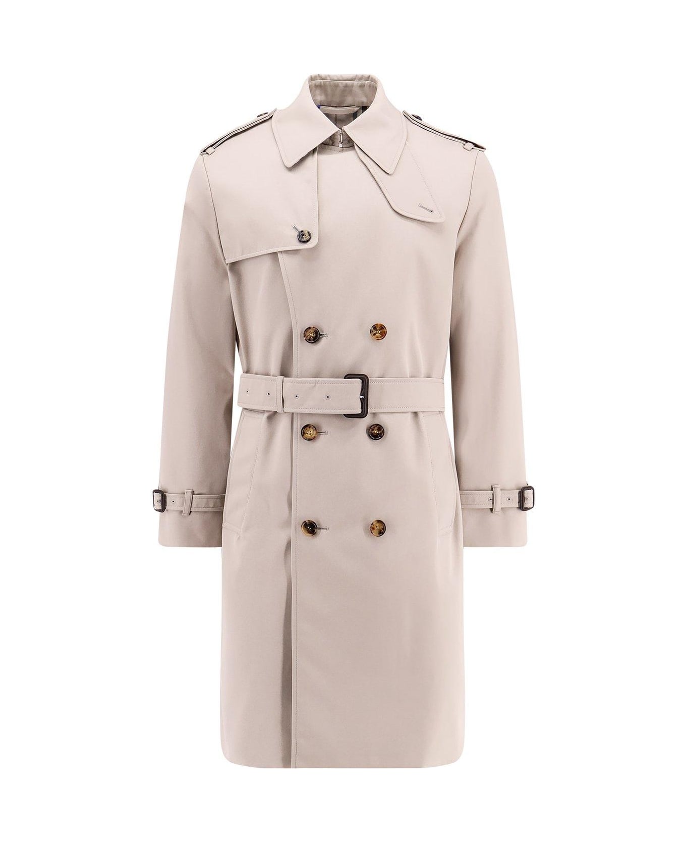 Burberry Belted Waist Trench Coat - HERON