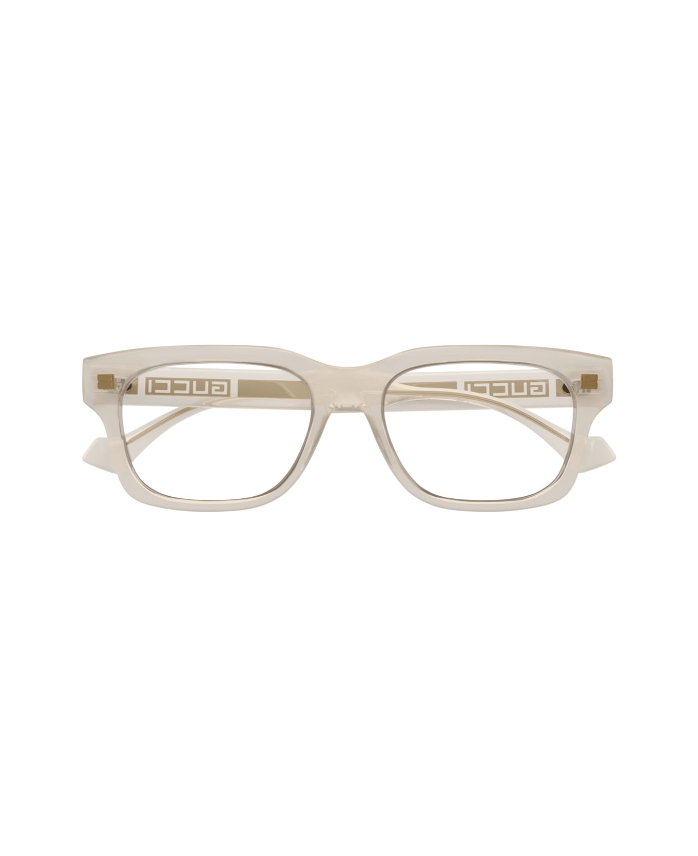 Gucci Eyewear Gucci Gg1731o Linea Lettering 004 Sage Green Trasparent Glasses - Trasparente