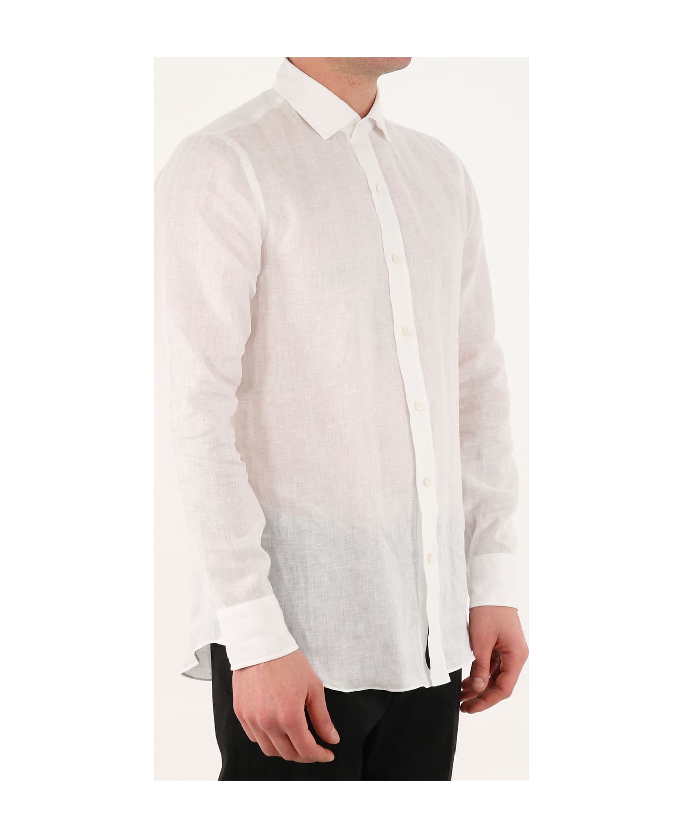 Salvatore Piccolo White Linen Shirt - WHITE シャツ