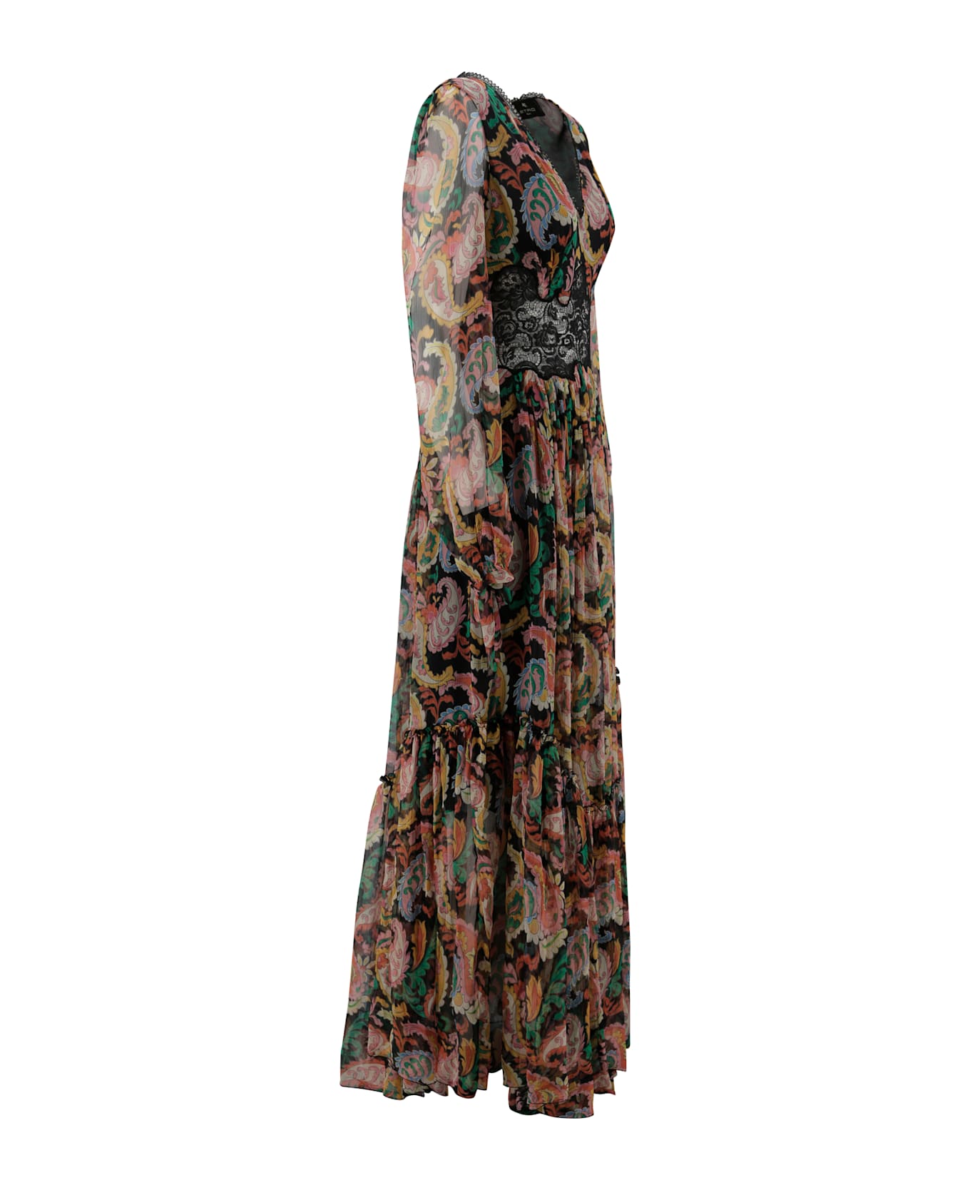 Etro Multicoloured Paisley-patterned Long Dress