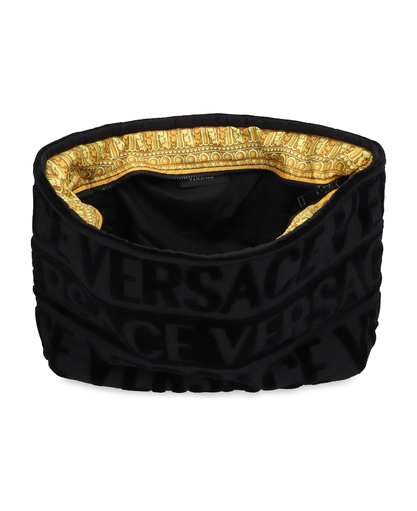 Versace Logo Wash Bag - black