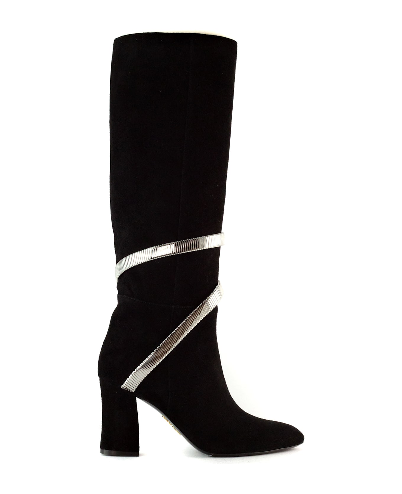 René Caovilla Juniper Soft Boot In Black Suede - Black