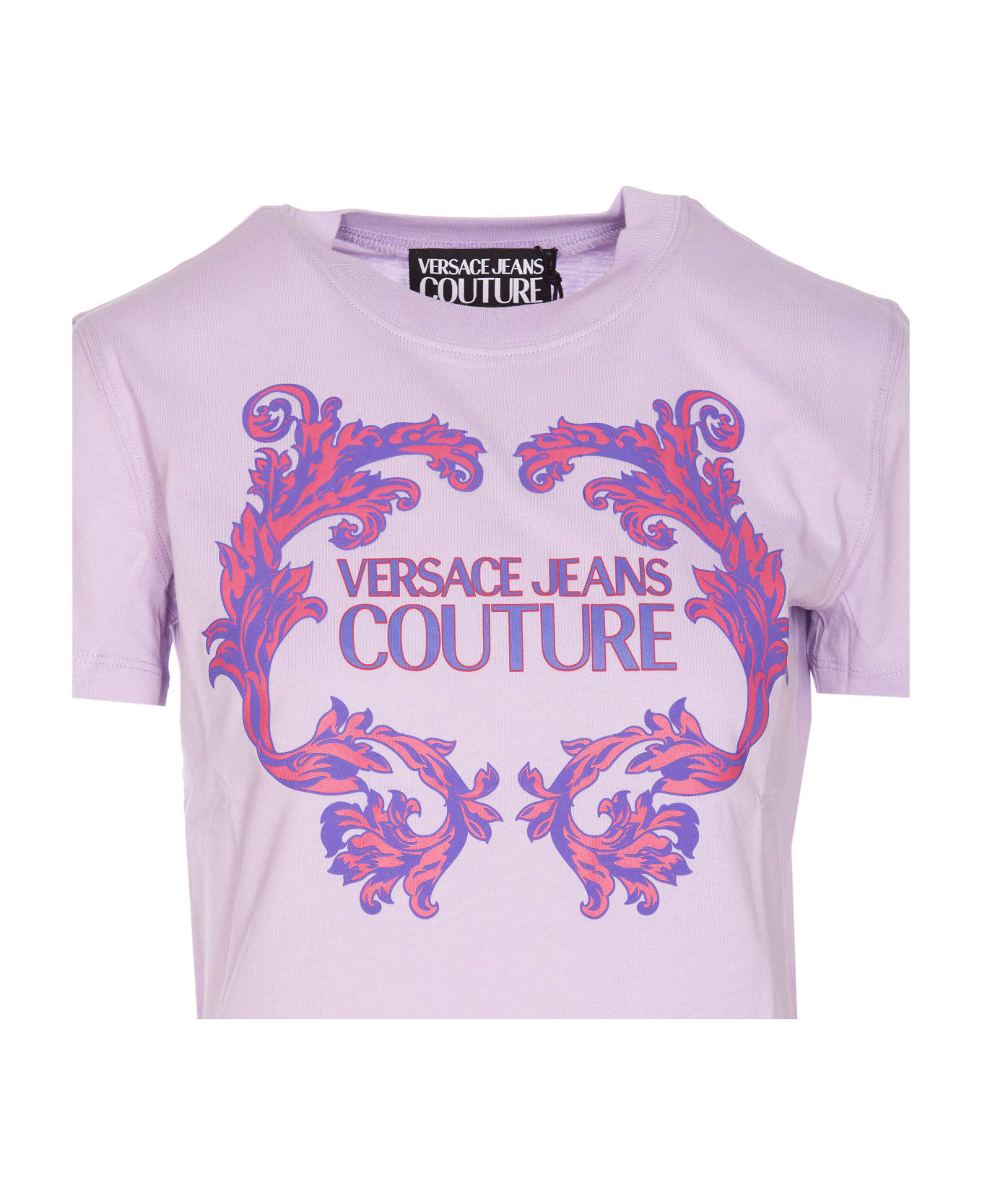Versace Jeans Couture Baroque Logo T-shirt - Purple