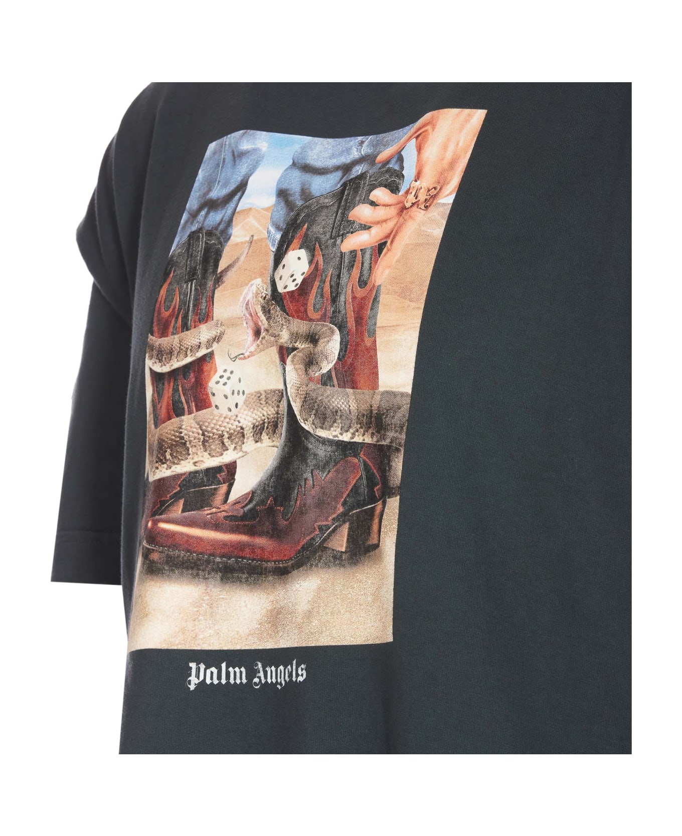 Palm Angels Dice Game T-shirt - Nero/multicolor
